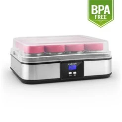 Gaia Joghurtmaker 12 Gläser A 150 Ml Timer Edelstahl