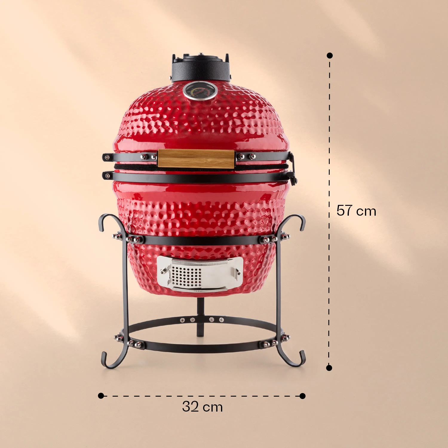 Princesize Kamado-Grill Keramikgrill Edelstahl-Grillrost Smoker BBQ – Bild 6