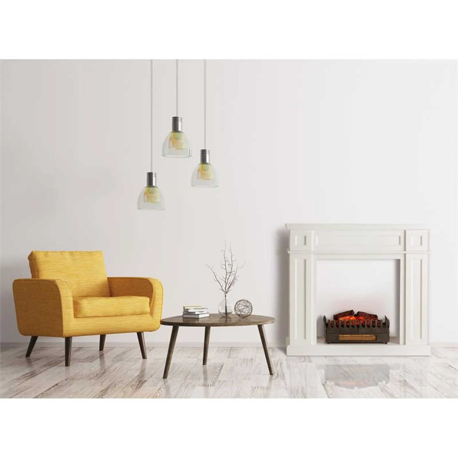 Lausanne Frame Kamingehäuse MDF Klassisches Design – Bild 2