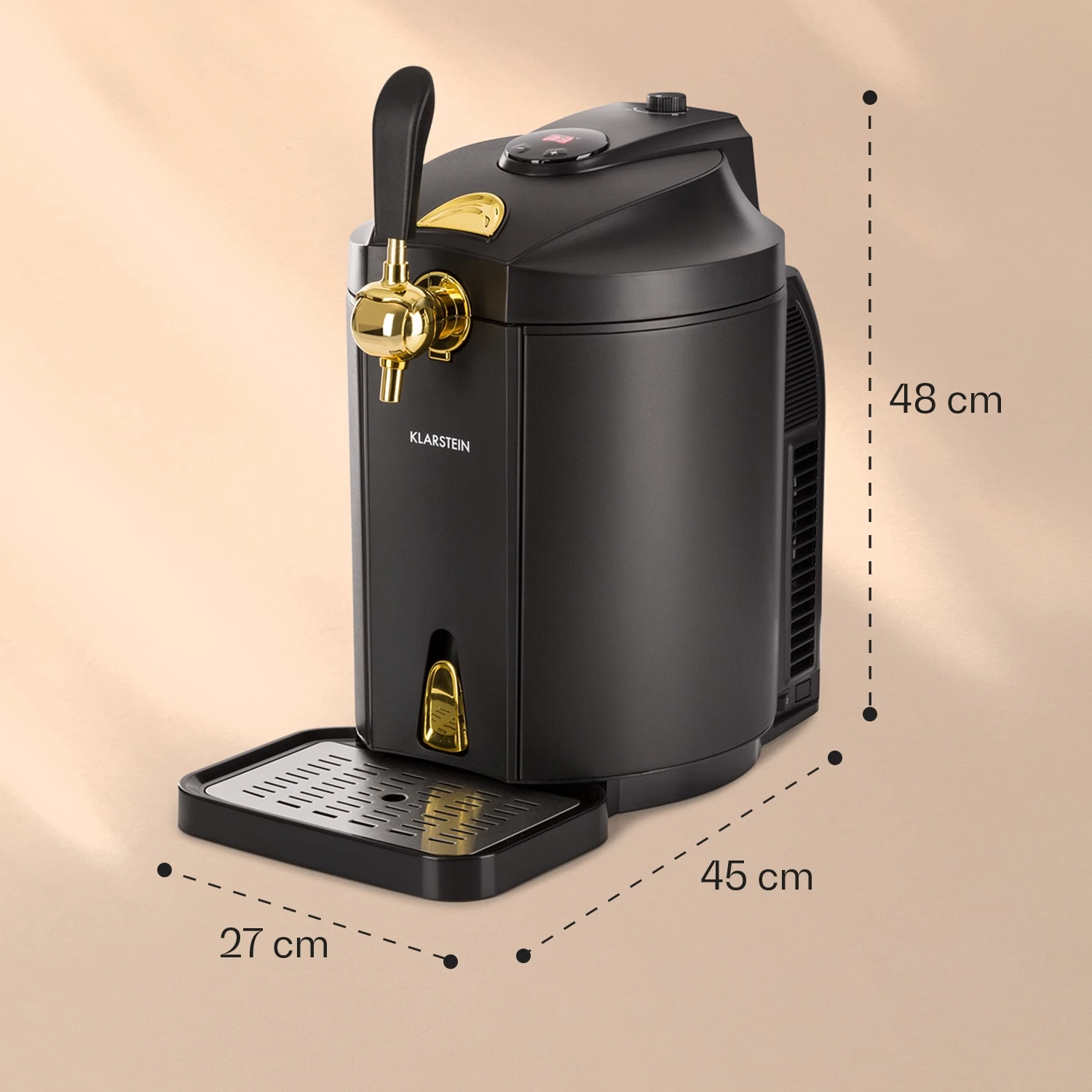 Skal Bierzapfanlage Bierkühler 5l Fässer CO2 Edelstahl Schwarz – Bild 7