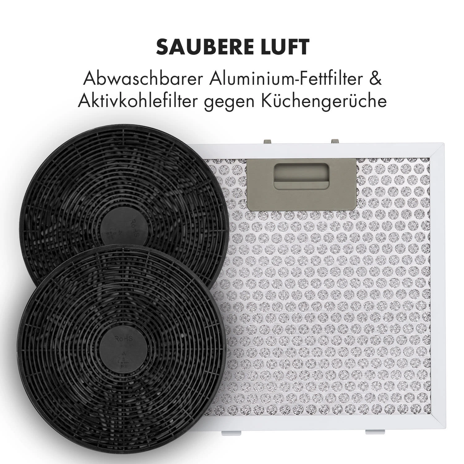 Barett Inselabzugshaube Ø35cm Umluft 558 M³/h LED Aktivkohlefilter – Bild 5