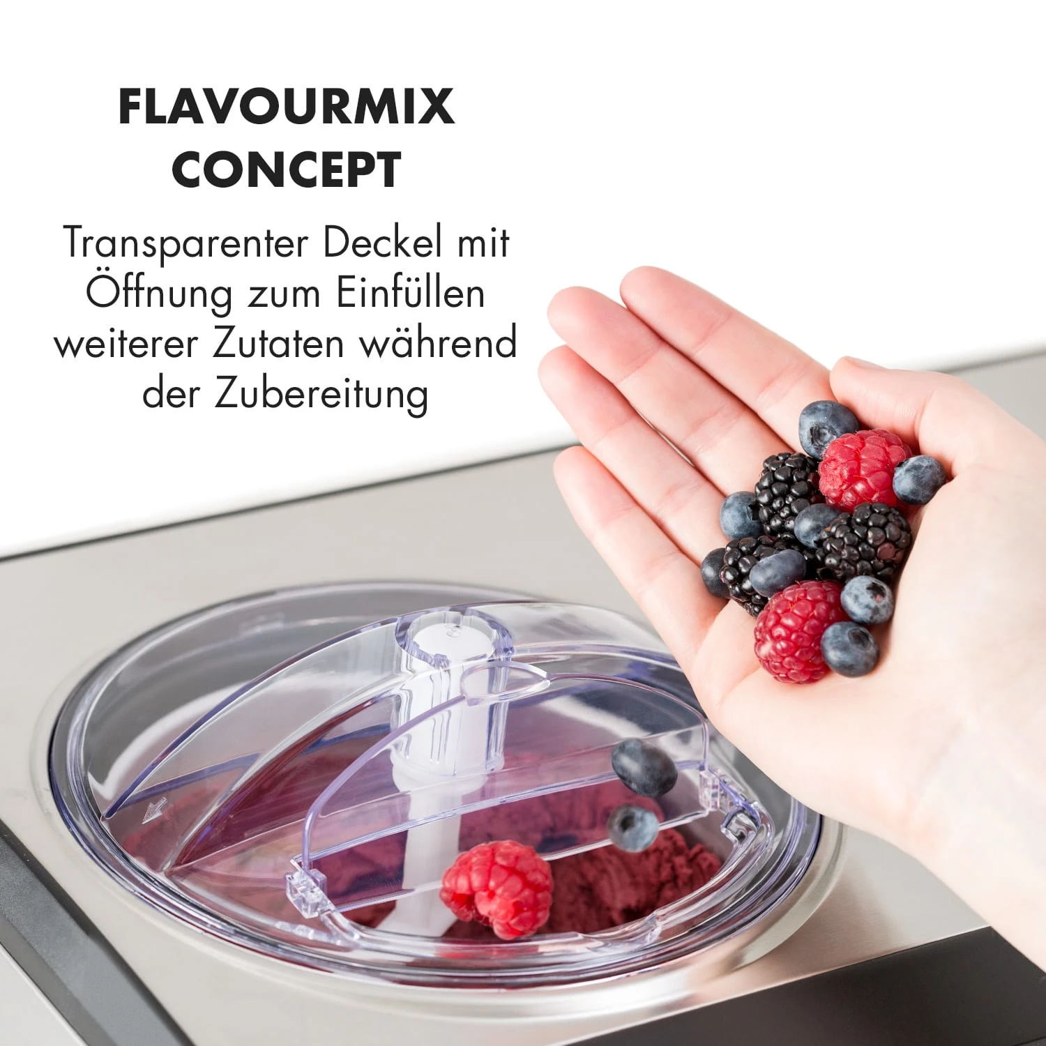 Dolce Bacio Eiscremebereiter Kompressor 2l LCD-Display Touch Edelstahl – Bild 3