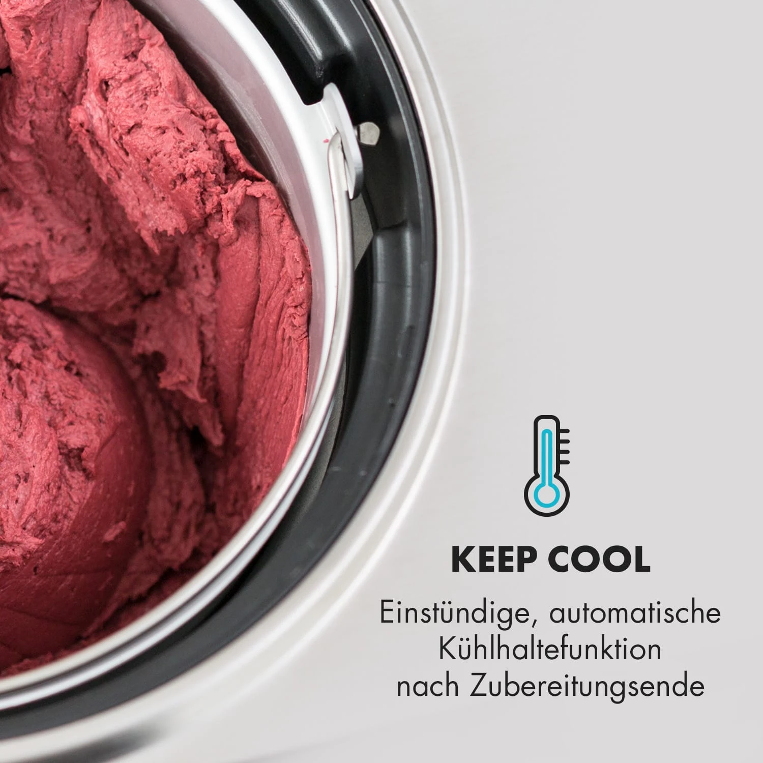 Dolce Bacio Eiscremebereiter Kompressor 2l LCD-Display Touch Edelstahl – Bild 8