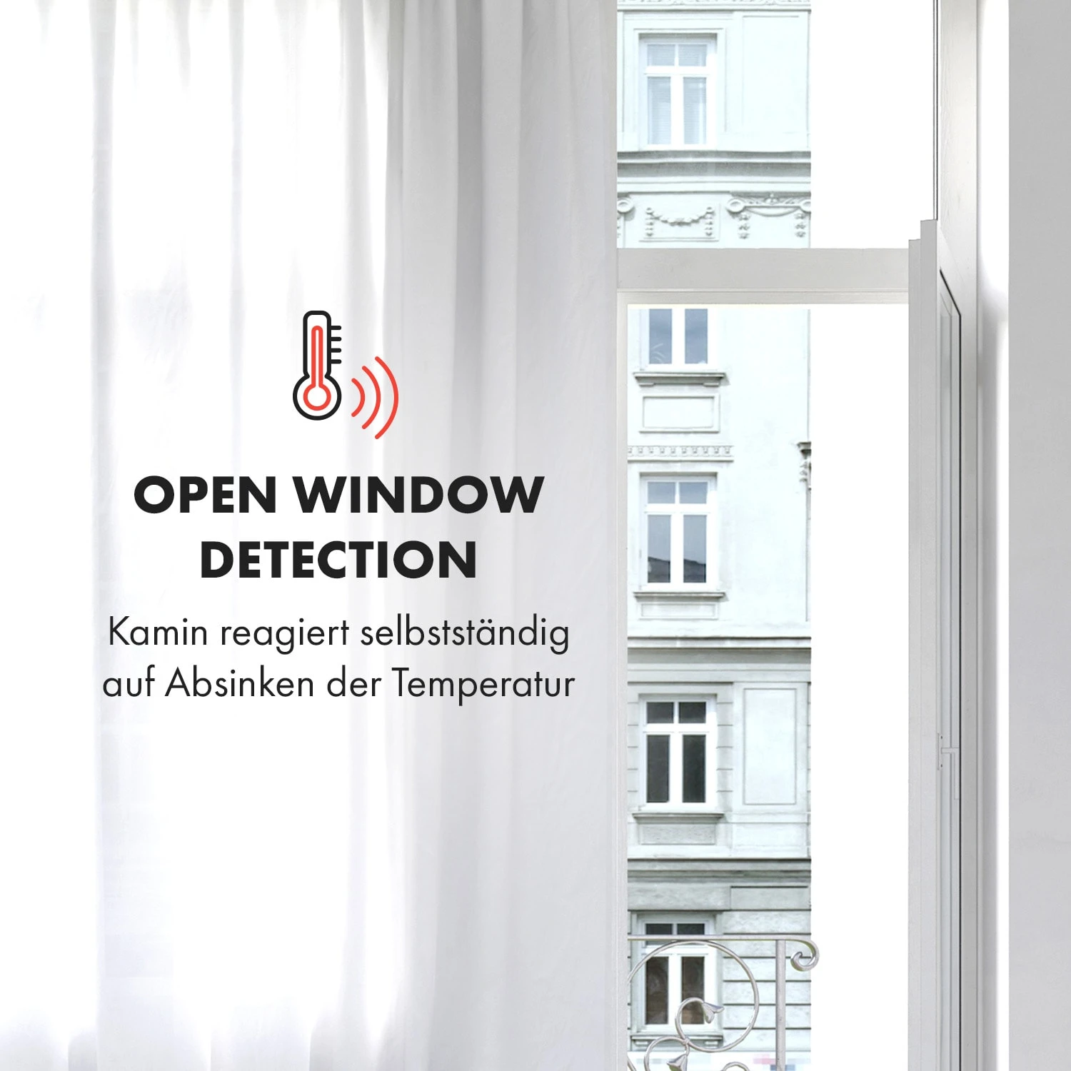 Bormio Elektrischer Kamin 950/1900W Thermostat Wochentimer – Bild 8