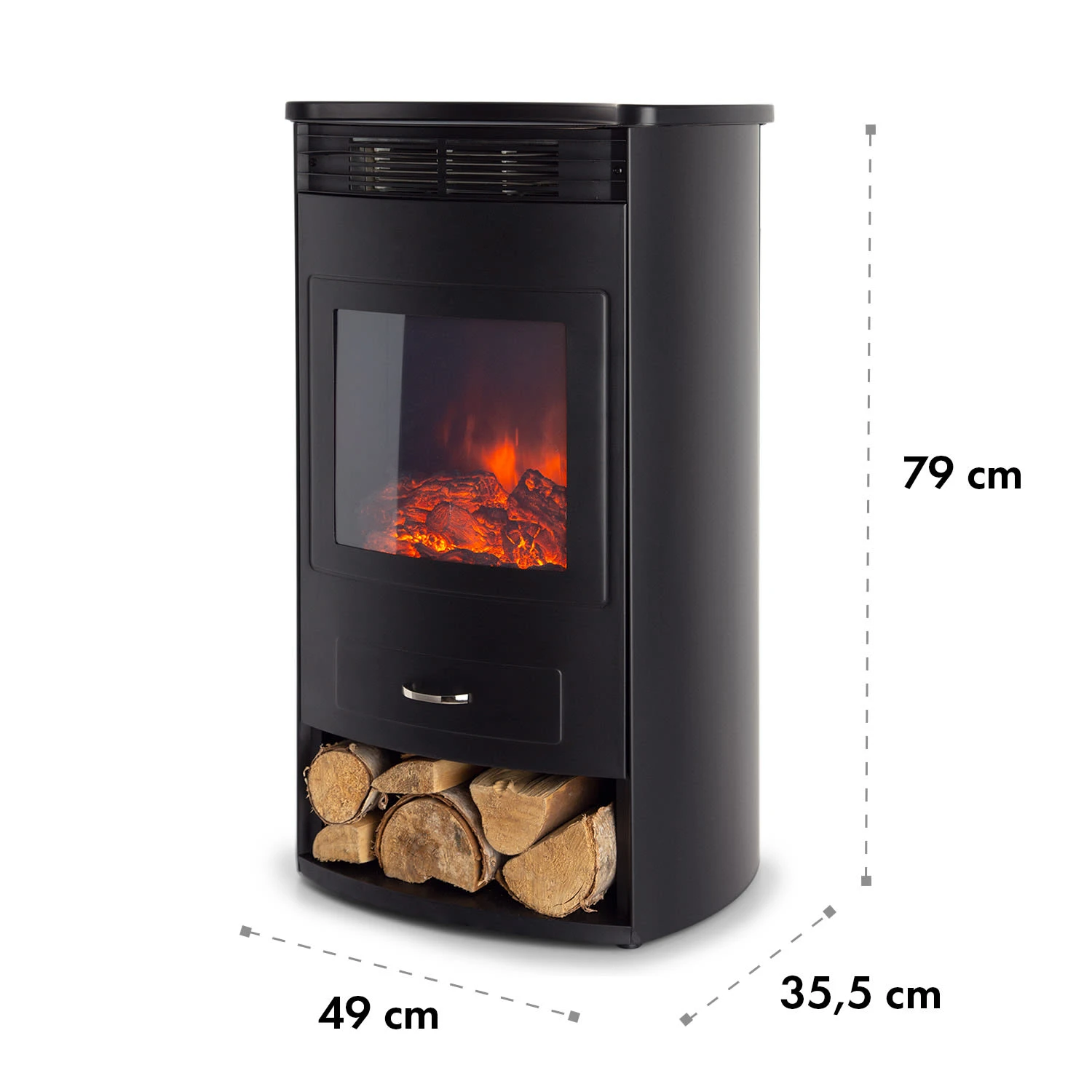 Bormio Elektrischer Kamin 950/1900W Thermostat Wochentimer – Bild 9