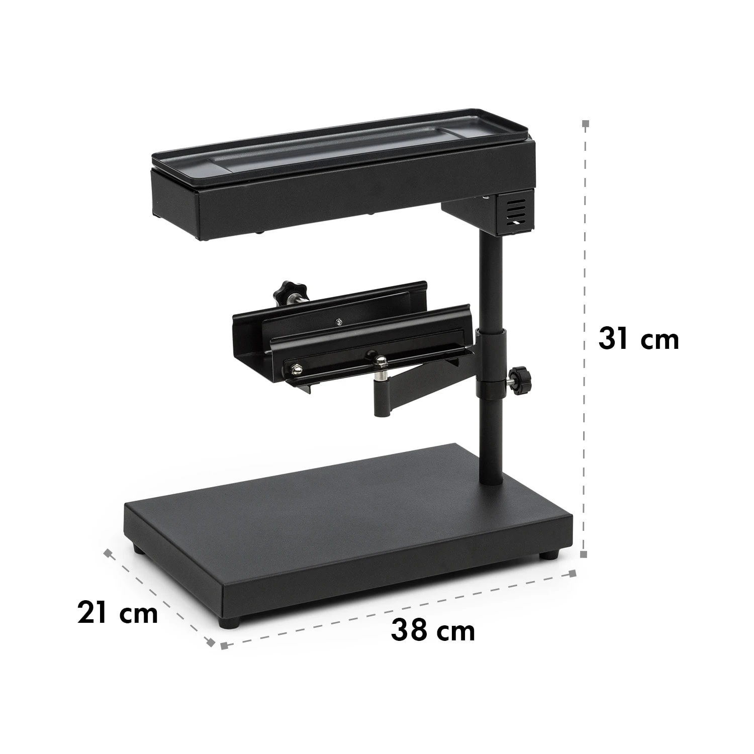 Appenzell Peak Raclette Mit Grill 1000W Thermostatschalter Schwarz – Bild 8