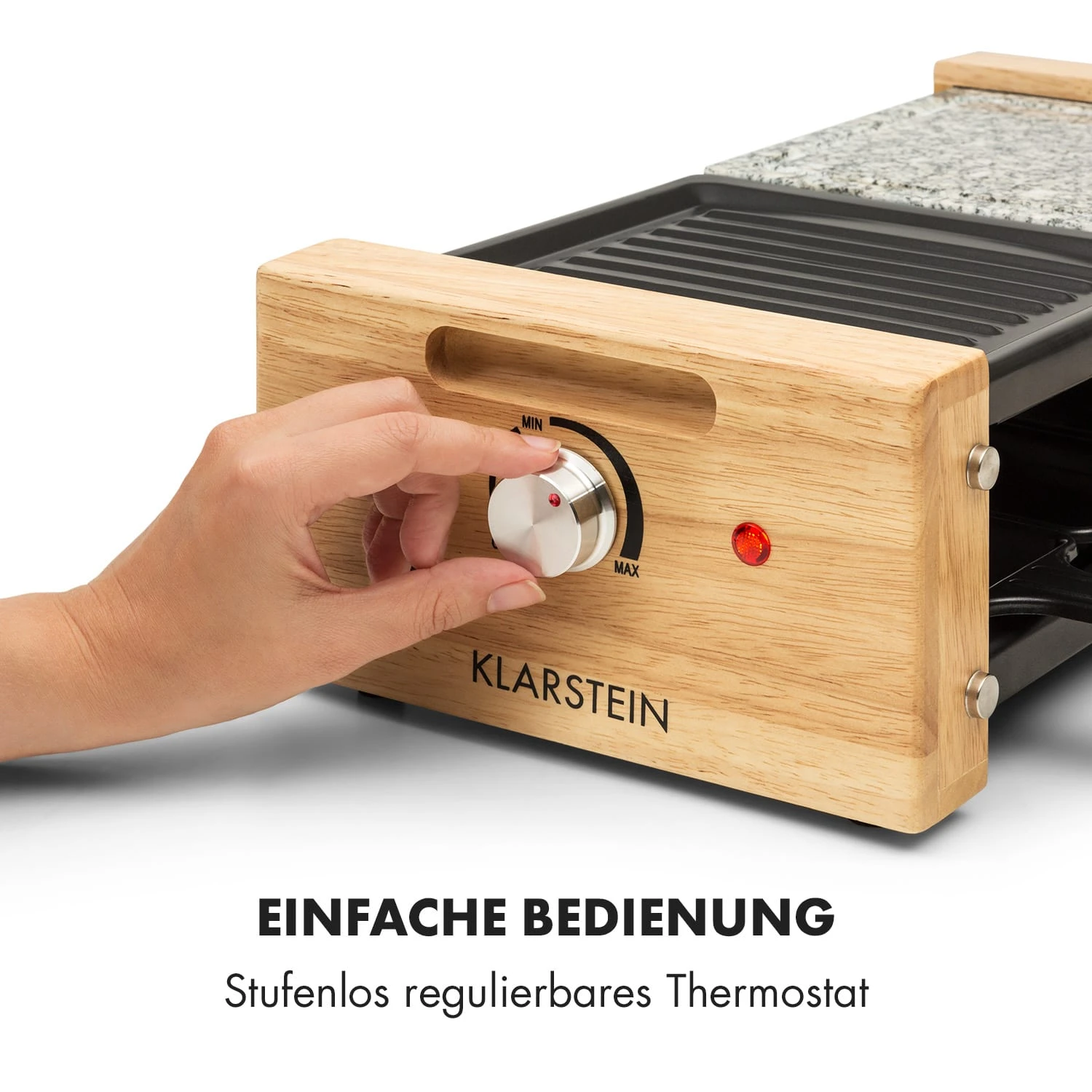 Chateaubriand Nuovo Raclette 1200W Aluminium / Stein 8 Personen Holz – Bild 5