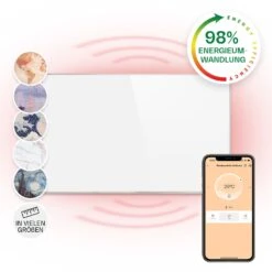 Wonderwall Smart Infrarotheizung 60x100cm App 600W Wochentimer IP24