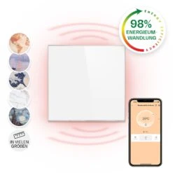 Wonderwall Smart Infrarotheizung 60x60cm App 360W Wochentimer IP24