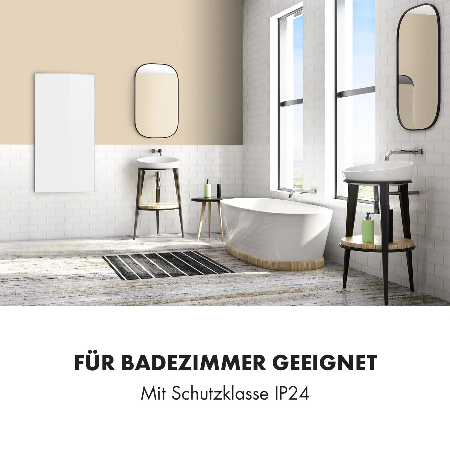 Wonderwall 72 Infrarotheizung 60x120cm 720W Wochentimer IP24 – Bild 4