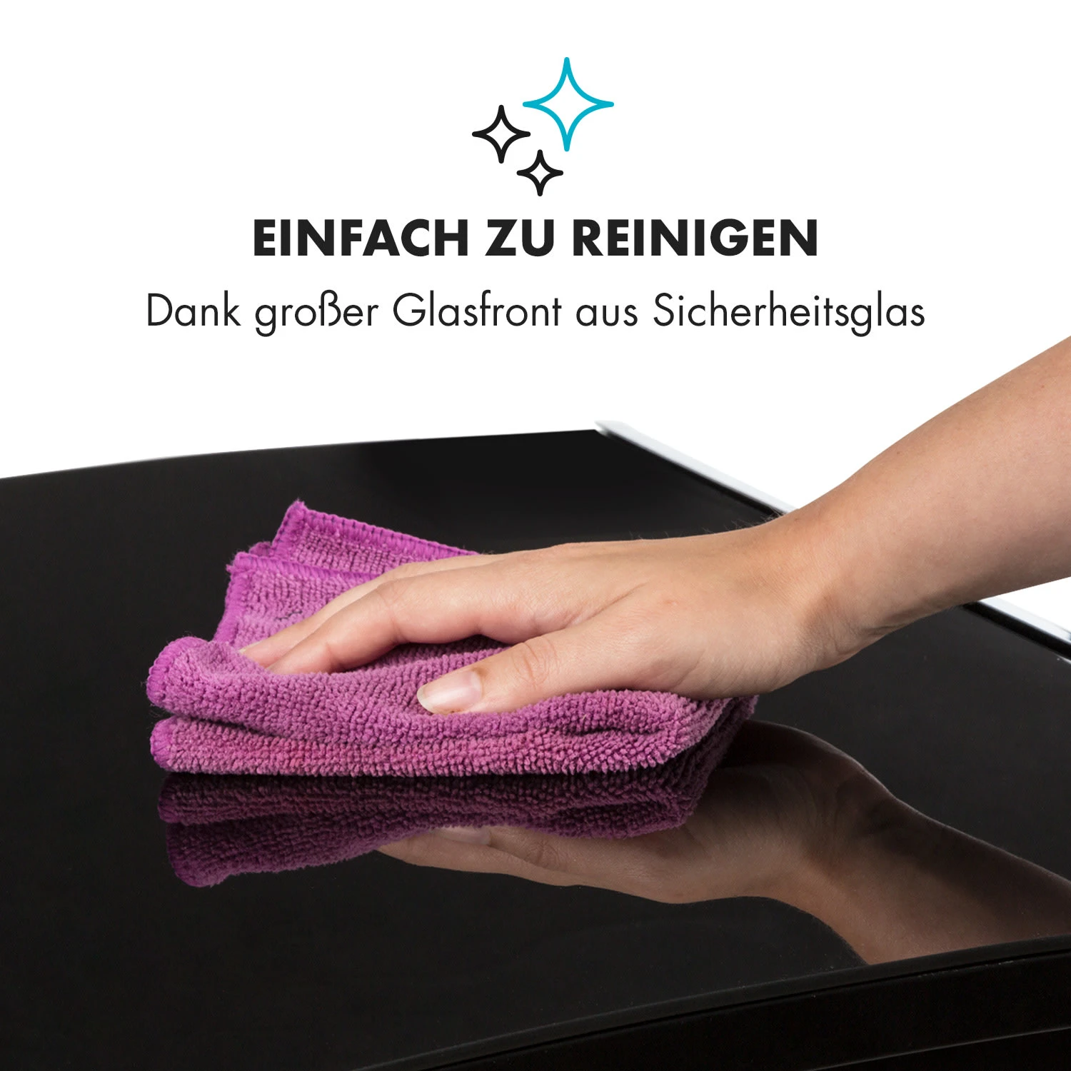 Gotland Glaskonvektor 600, 900 Und 1500W Standgerät Schwarz – Bild 4