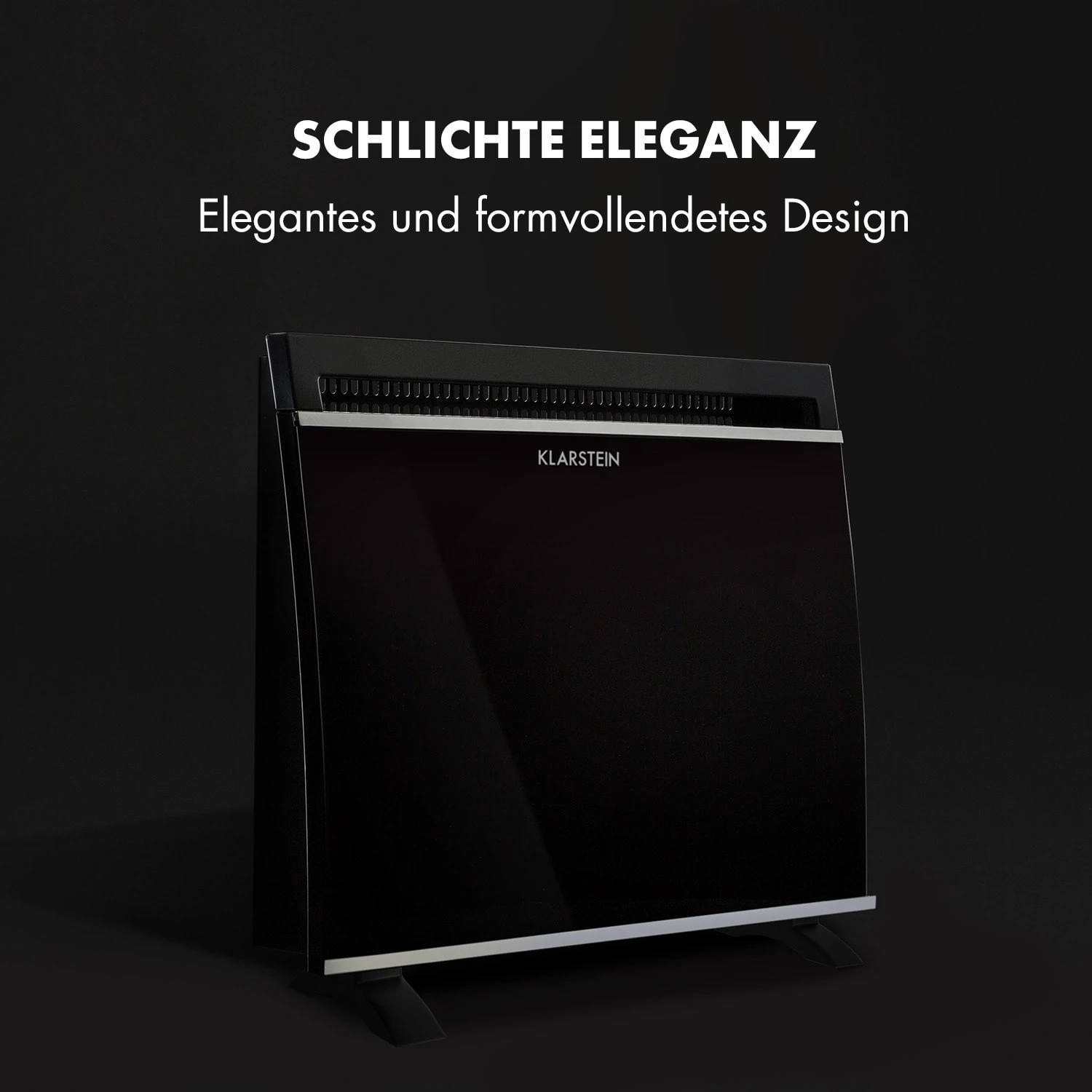 Gotland Glaskonvektor 600, 900 Und 1500W Standgerät Schwarz – Bild 6