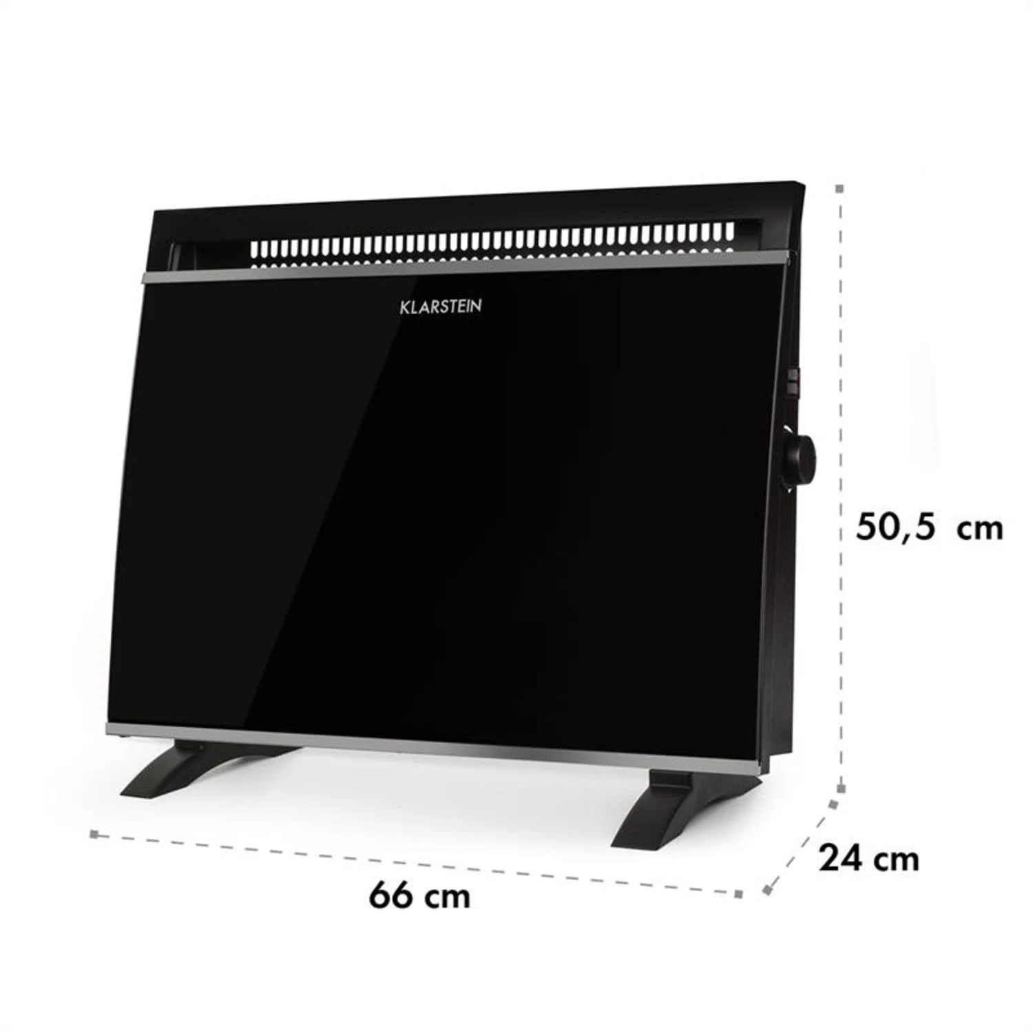 Gotland Glaskonvektor 600, 900 Und 1500W Standgerät Schwarz – Bild 7