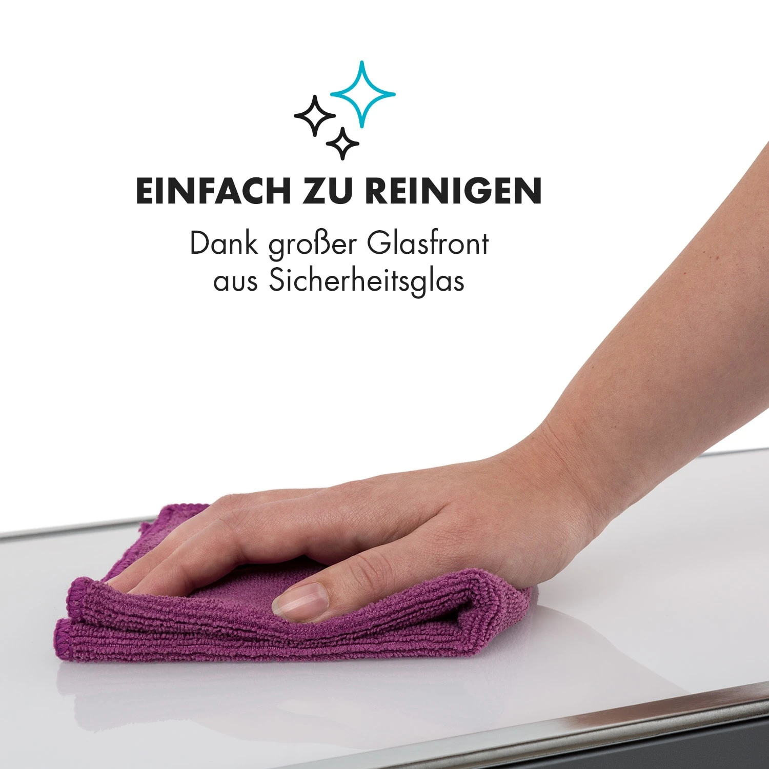 Gotland Konvektorheizung 600/900/1500W Glasfront Standgerät Weiß – Bild 4