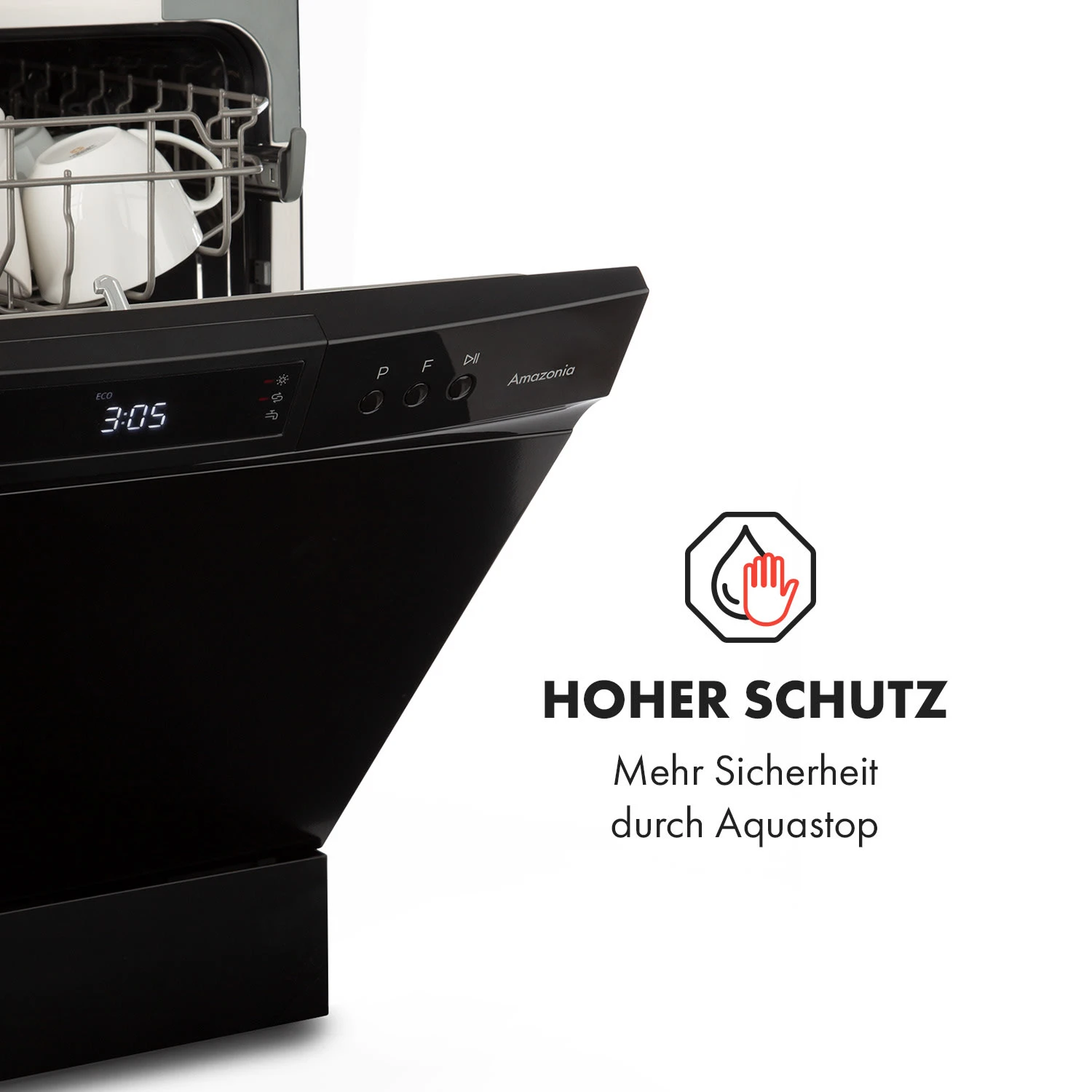 Amazonia 8 Neo Tischgeschirrspüler 8 Programme LED-Display – Bild 5