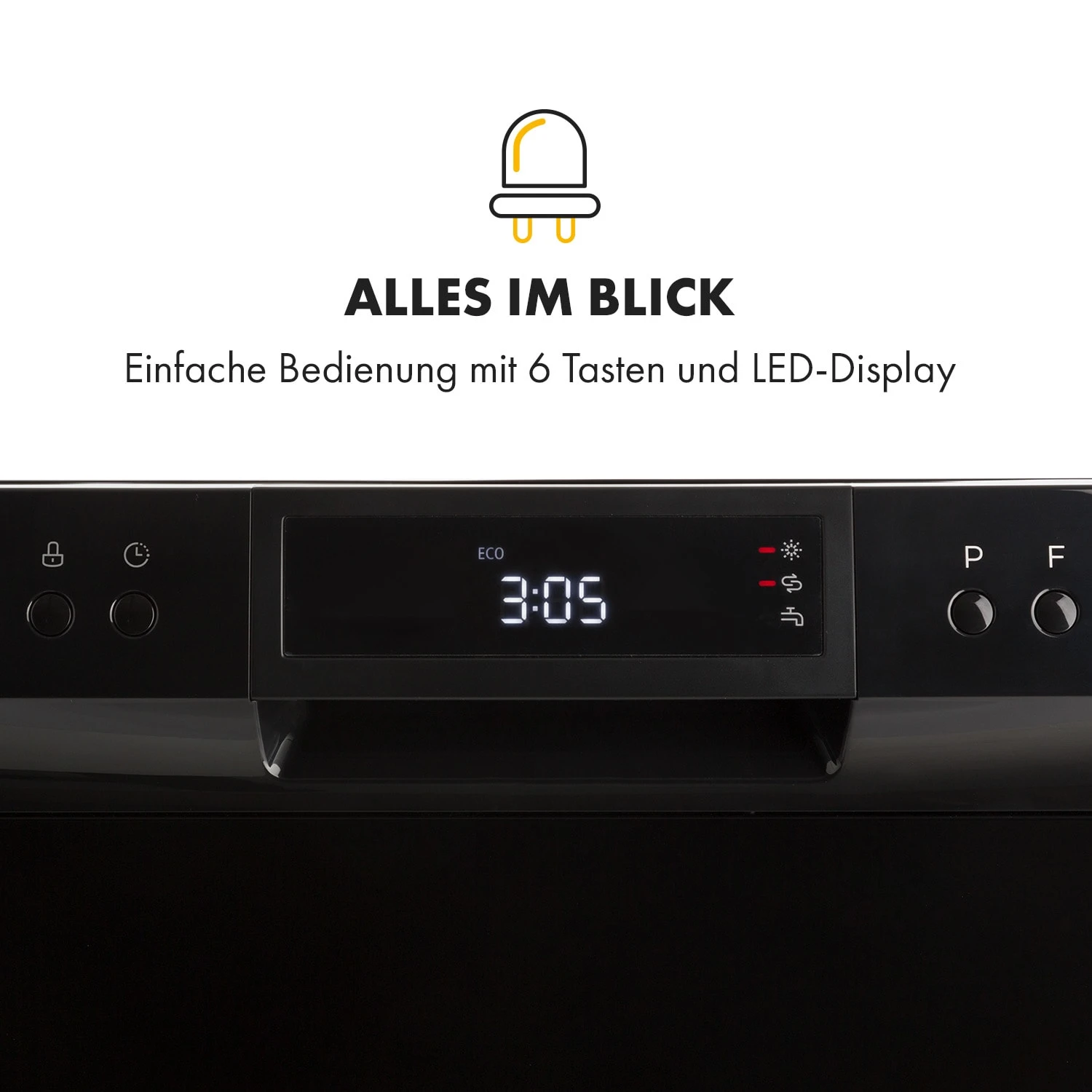 Amazonia 8 Neo Tischgeschirrspüler 8 Programme LED-Display – Bild 6