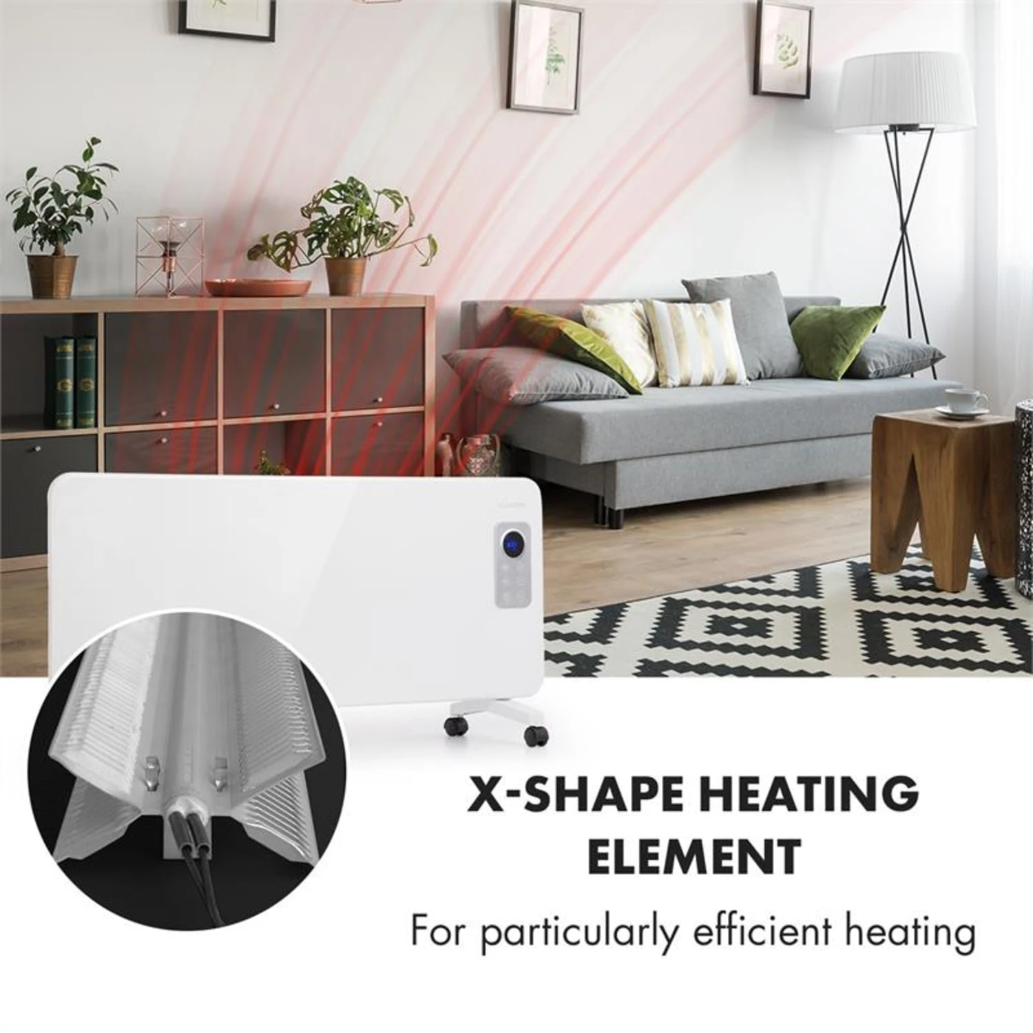 Hot Spot CV20 Konvektorheizung 2000W IP24 Fernbedienung Weiß – Bild 3