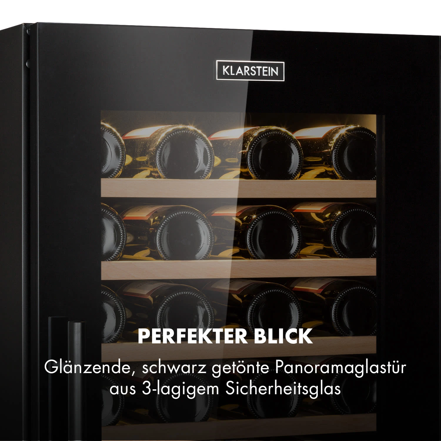 Barossa 77 Duo Weinkühlschrank 2 Zonen 191 L 77 Fl. Touch LED Schwarz – Bild 7