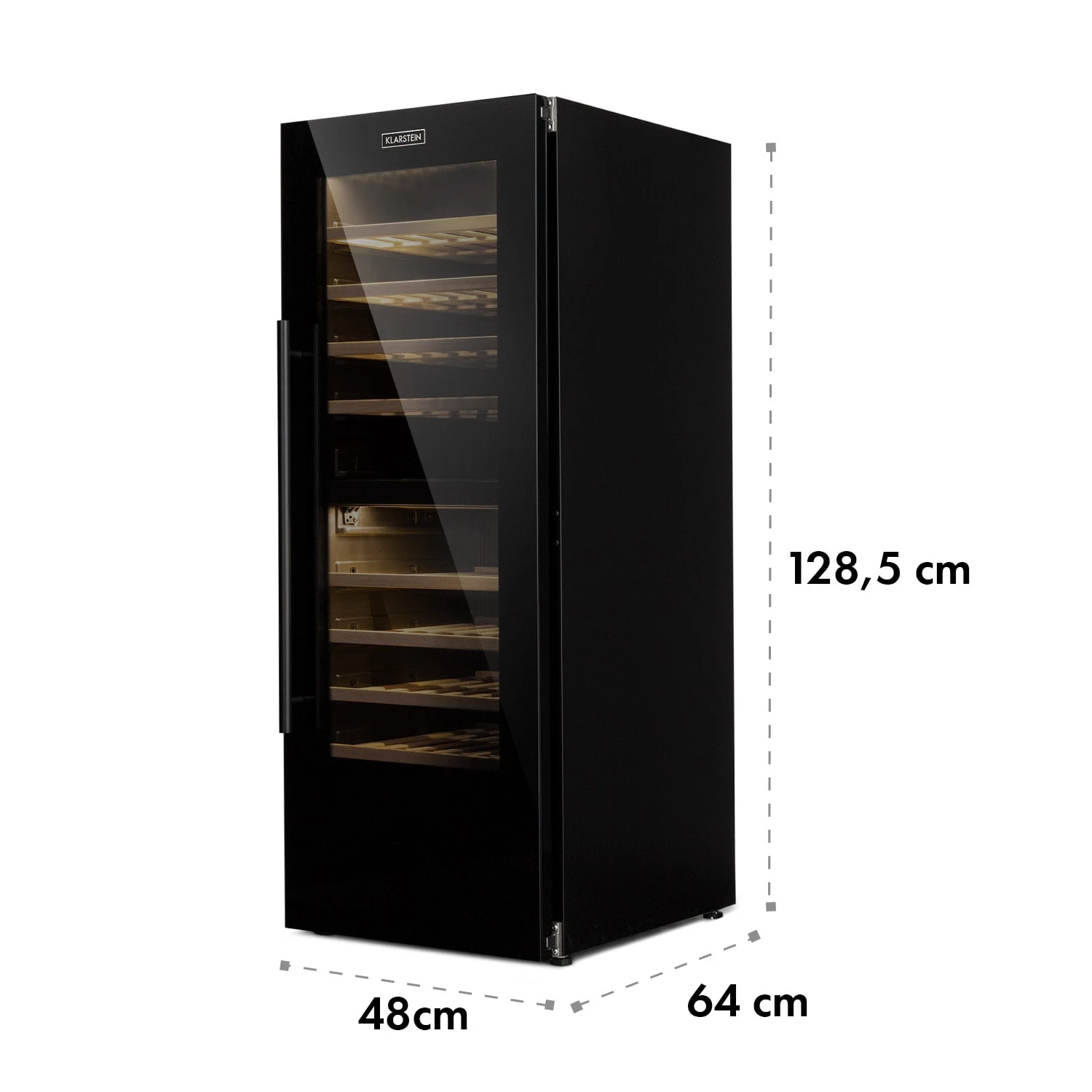 Barossa 77 Duo Weinkühlschrank 2 Zonen 191 L 77 Fl. Touch LED Schwarz – Bild 9