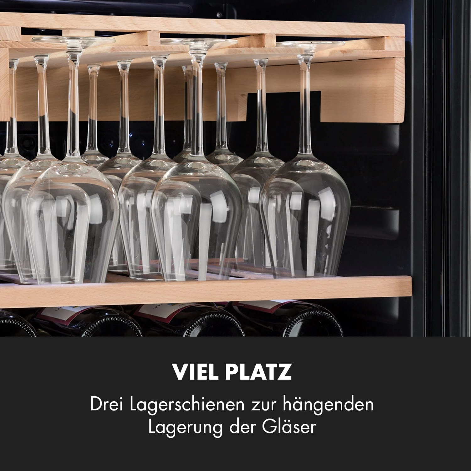 Barossa 77D Weinglas-Regal Zubehör Regalboden Für Weingläser Echtholz – Bild 3