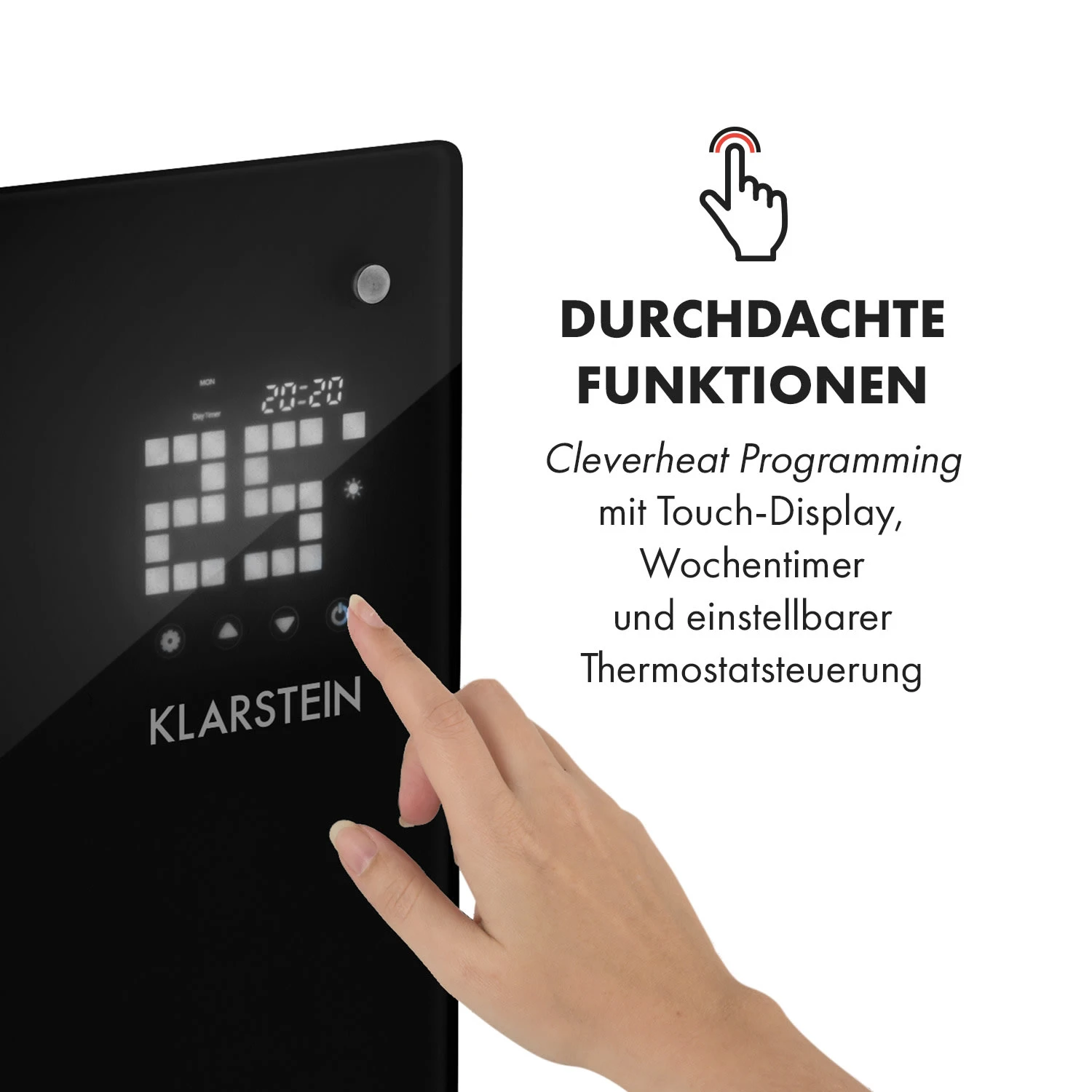 Bornholm Curved Ambient Konvektions-Heizgerät 1000/2000 W – Bild 3