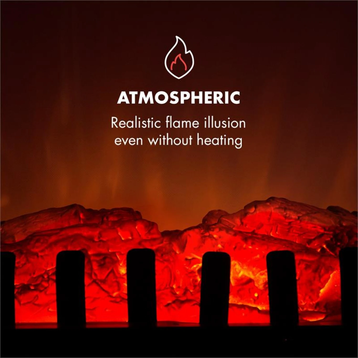 Innsbruck Elektrischer Kamin 1000/2000W Thermostat – Bild 5