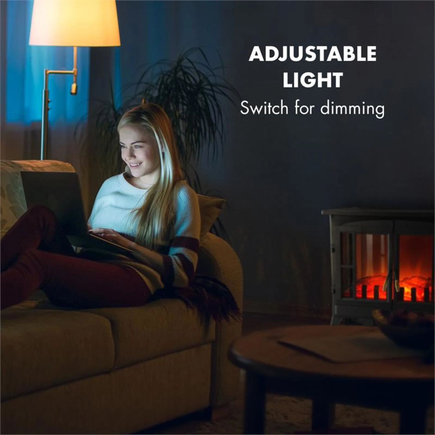 Innsbruck Elektrischer Kamin 1000/2000W Thermostat – Bild 7