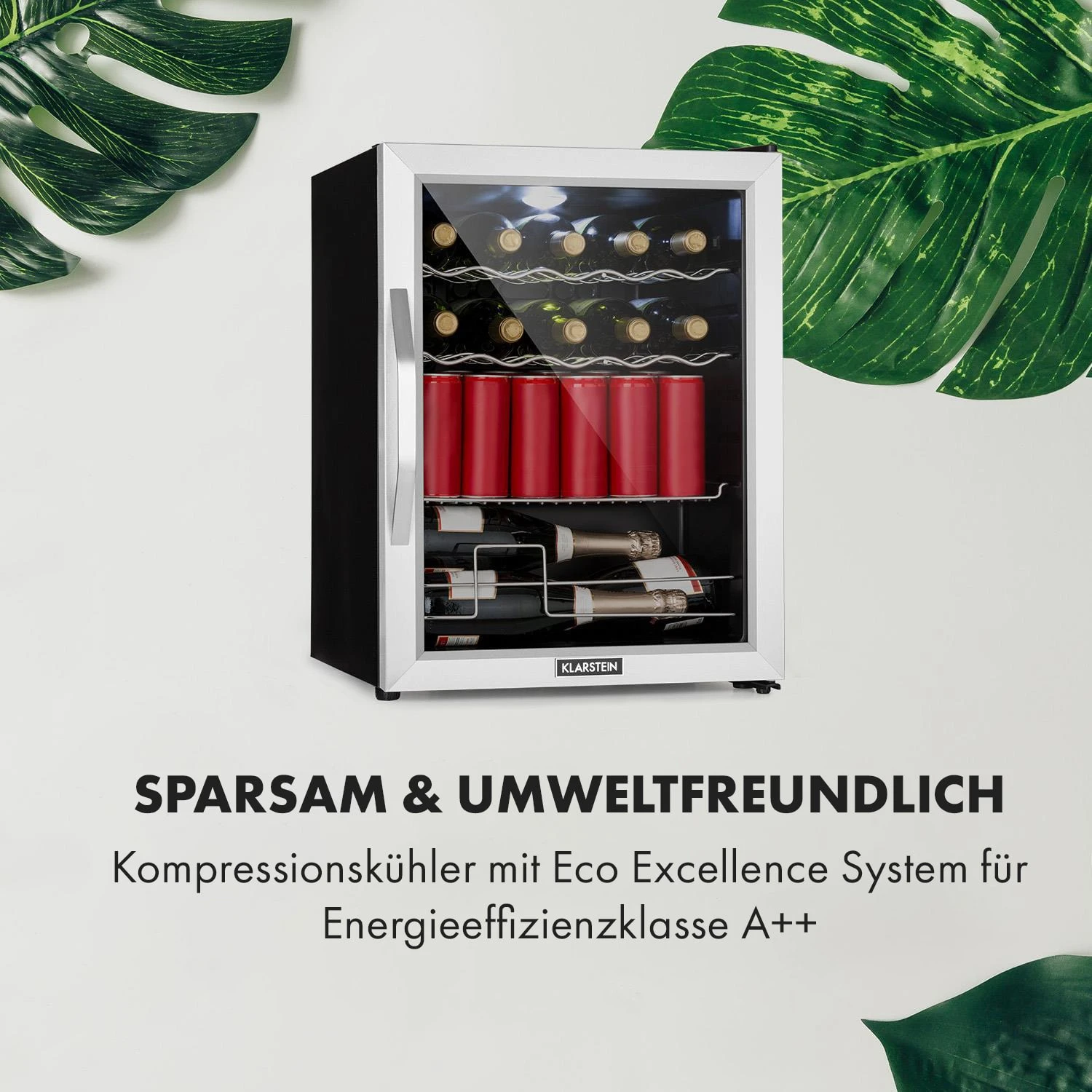 Beersafe XL Mix It Edition Kühlschrank 60 Ltr 4 Böden Panoramaglastür – Bild 6