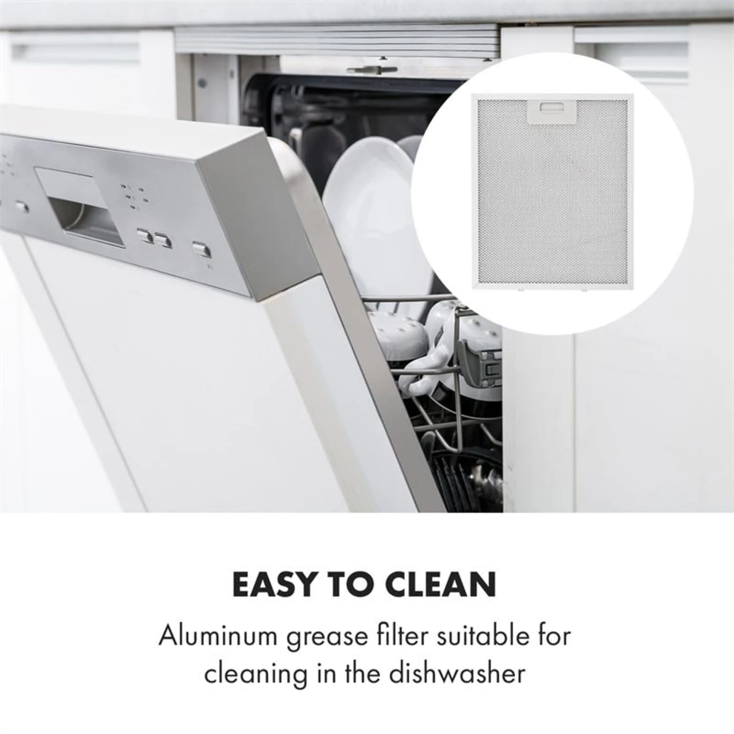 Contempo Unterbau-Dunstabzugshaube 60cm 175m³/h LED Edelstahl Acryl – Bild 5