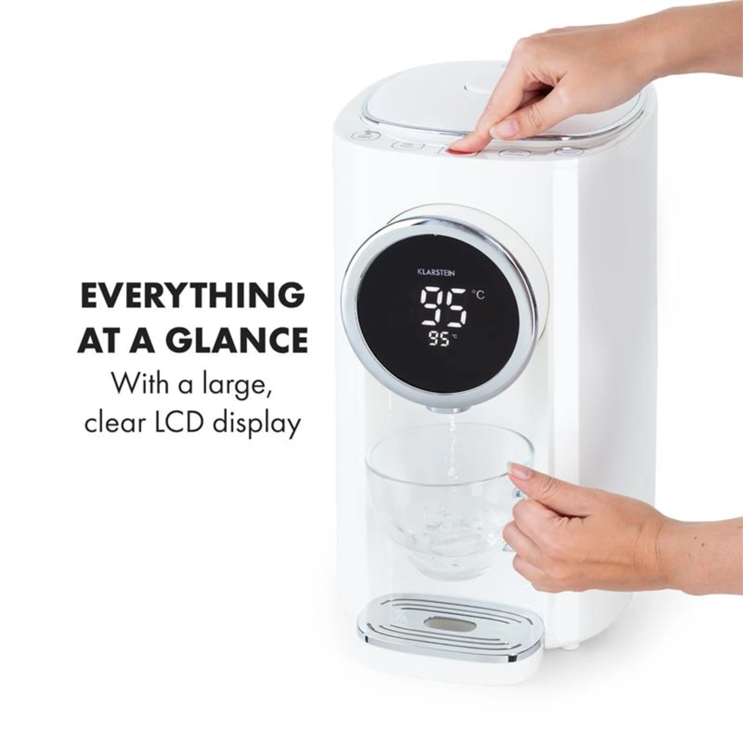 Hot Spring Plus Heißwasserspender 5l Edelstahl-Wassertank 45-95 °C – Bild 4