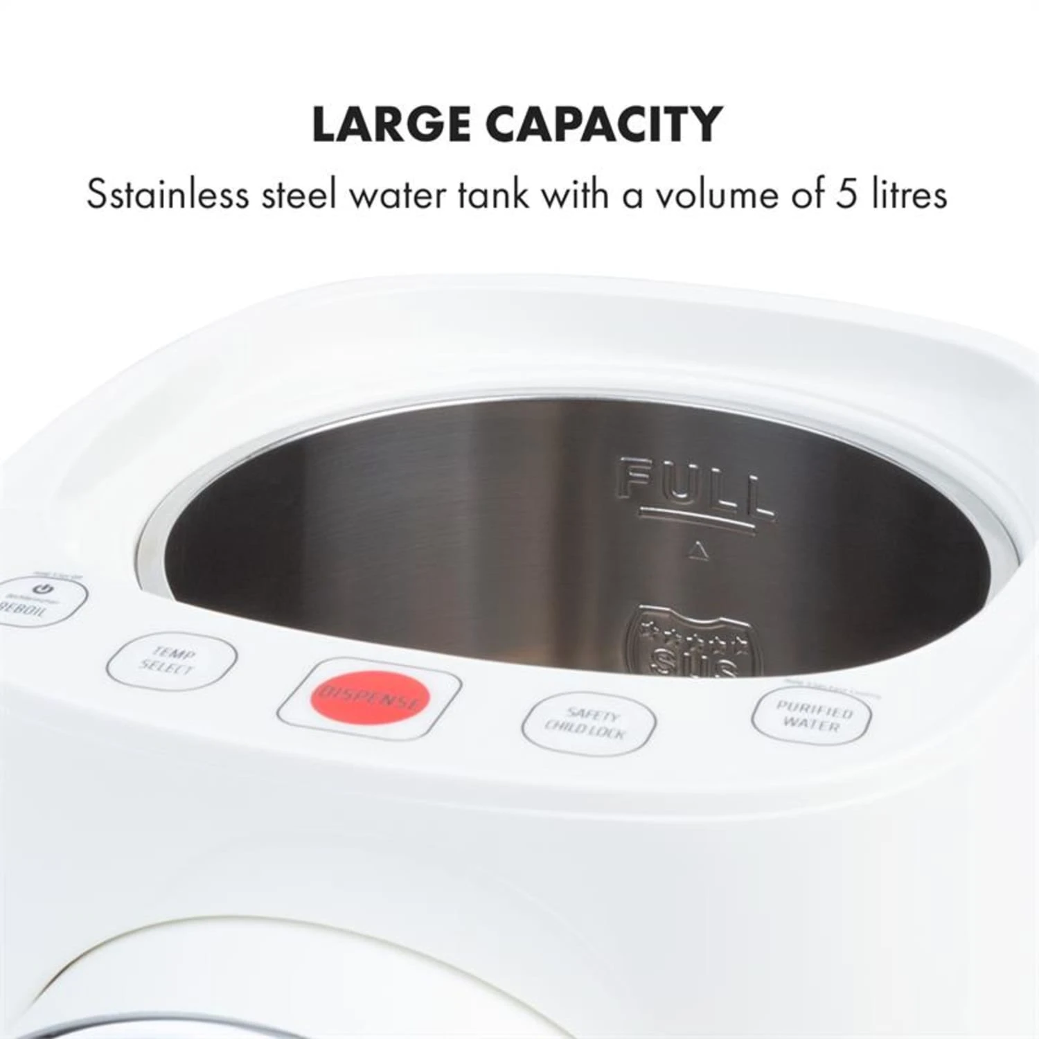 Hot Spring Plus Heißwasserspender 5l Edelstahl-Wassertank 45-95 °C – Bild 5