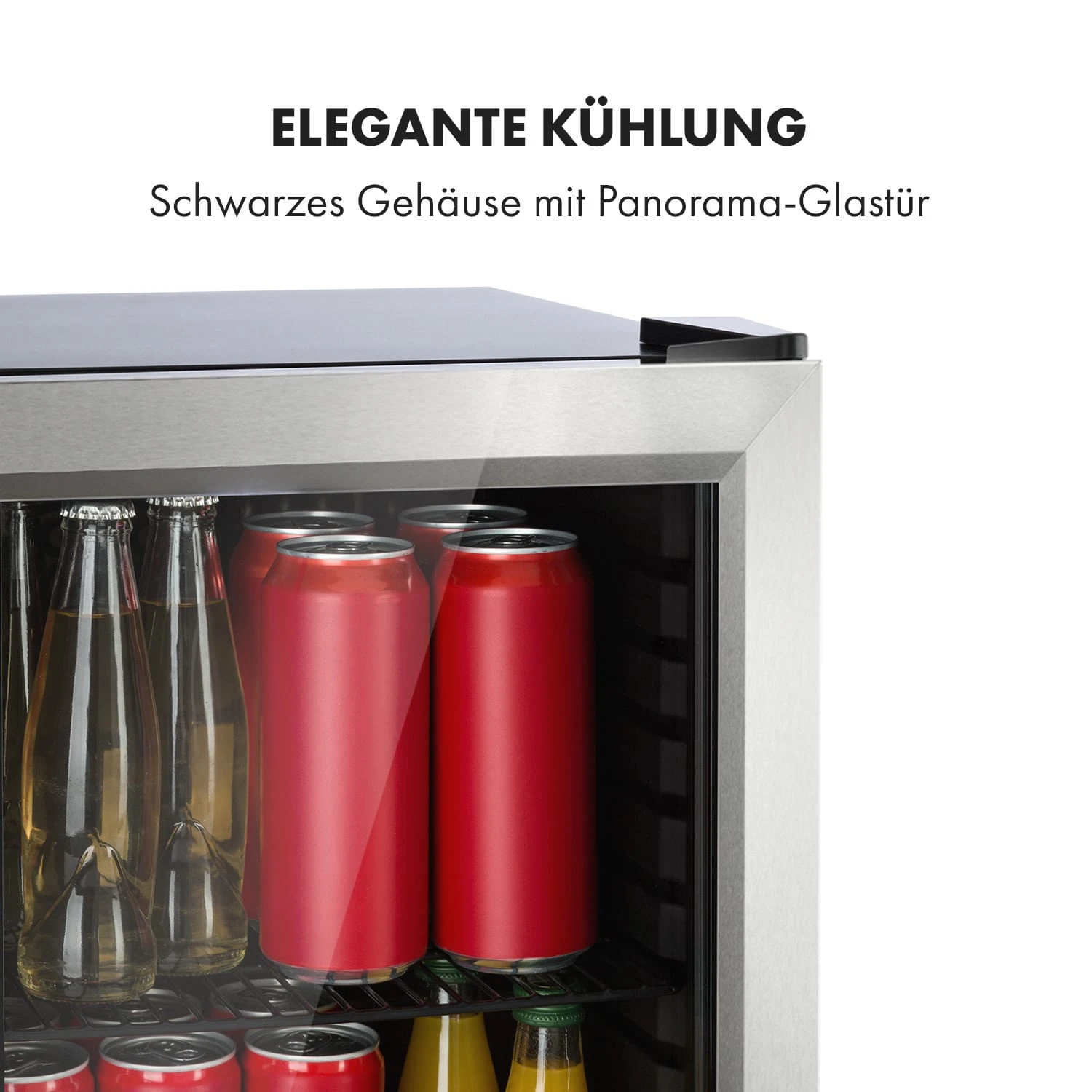 Harlem Getränkekühlschrank 23 Liter 1 Metallrost Glastür – Bild 4