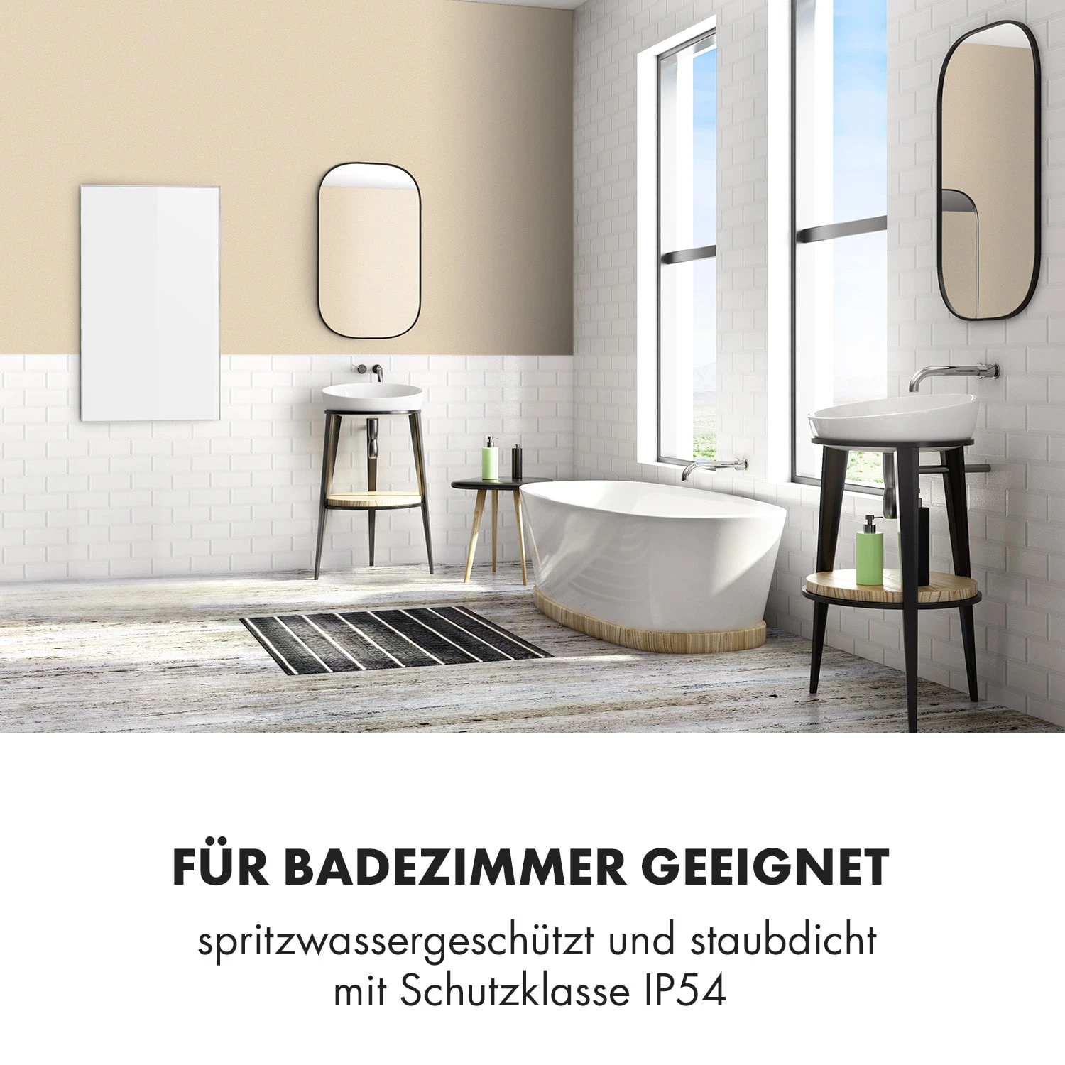 Wonderwall Air 60 Infrarotheizung 101x60cm 600W Wandinstallation Fernbedienung – Bild 4