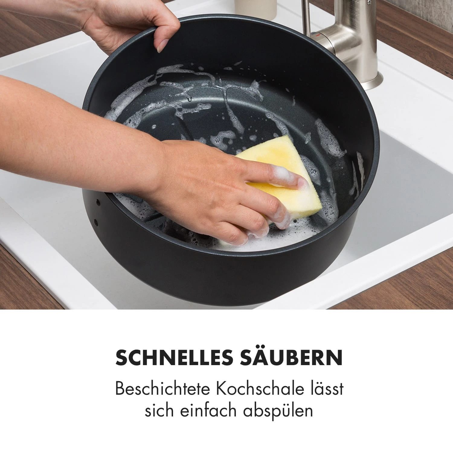 VitAir Pommesmaster Heißluftfritteuse 360° 1400W 50-240°C Timer – Bild 9