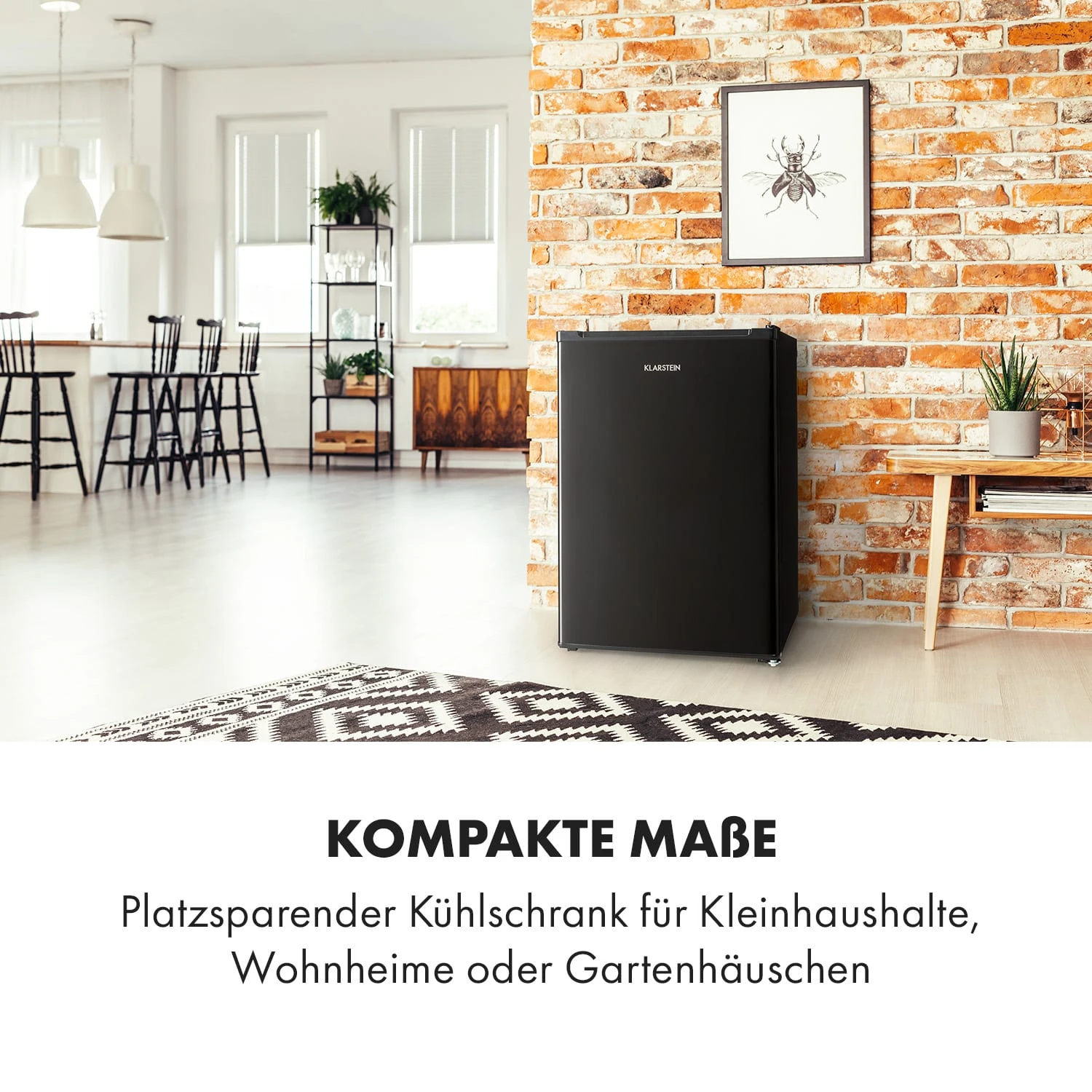 Delaware Kühlschrank 75 Liter 4-Liter-Gefrierfach Kompression – Bild 2