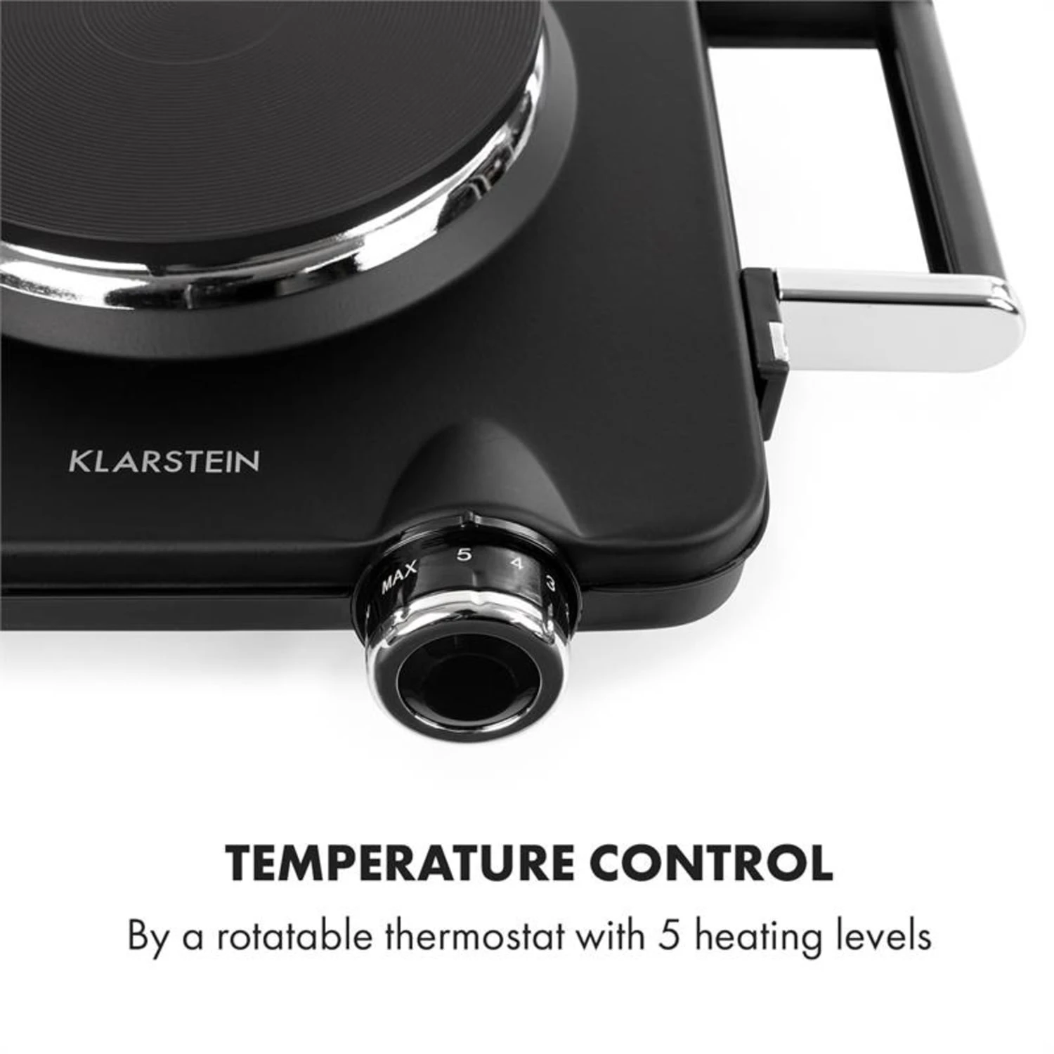 Cookorama Doppelkochplatte 1900-2250 W 150/180 Mm Ø 5 Stufen Schwarz – Bild 5