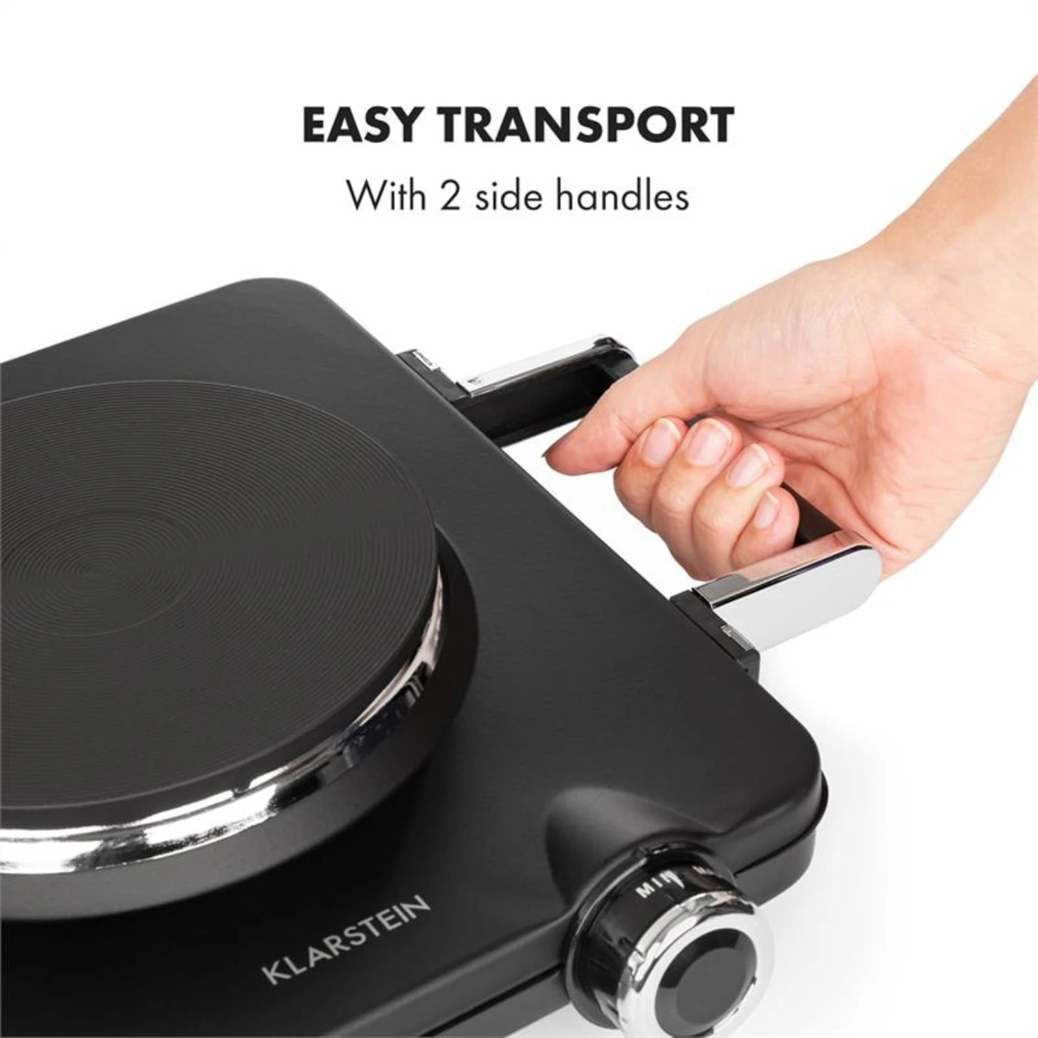 Cookorama Doppelkochplatte 1900-2250 W 150/180 Mm Ø 5 Stufen Schwarz – Bild 6