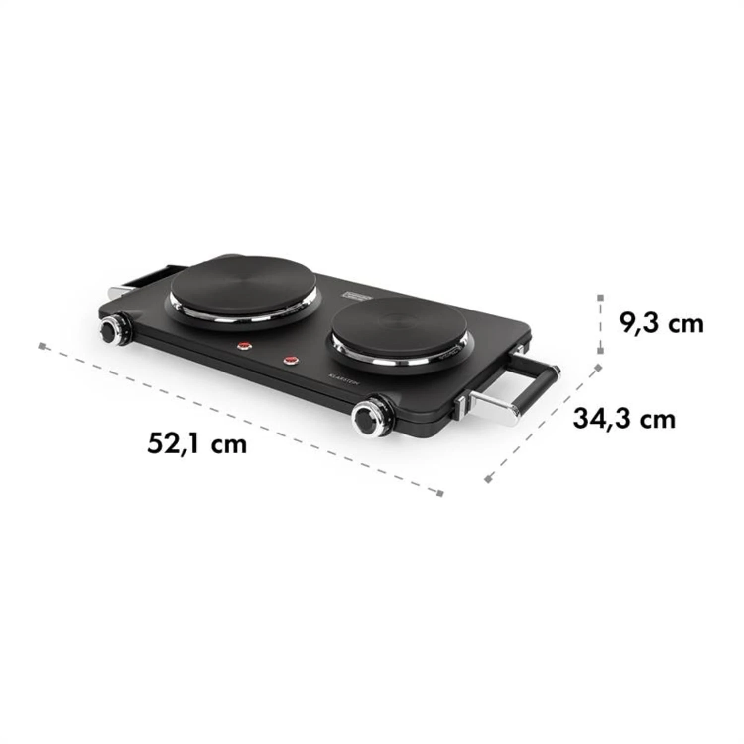 Cookorama Doppelkochplatte 1900-2250 W 150/180 Mm Ø 5 Stufen Schwarz – Bild 7