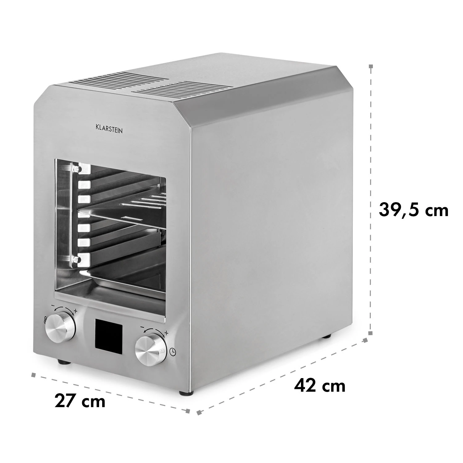 Hannibal Hochtemperaturgrill Indoor 2.200W 850°C Edelstahl Silber – Bild 9