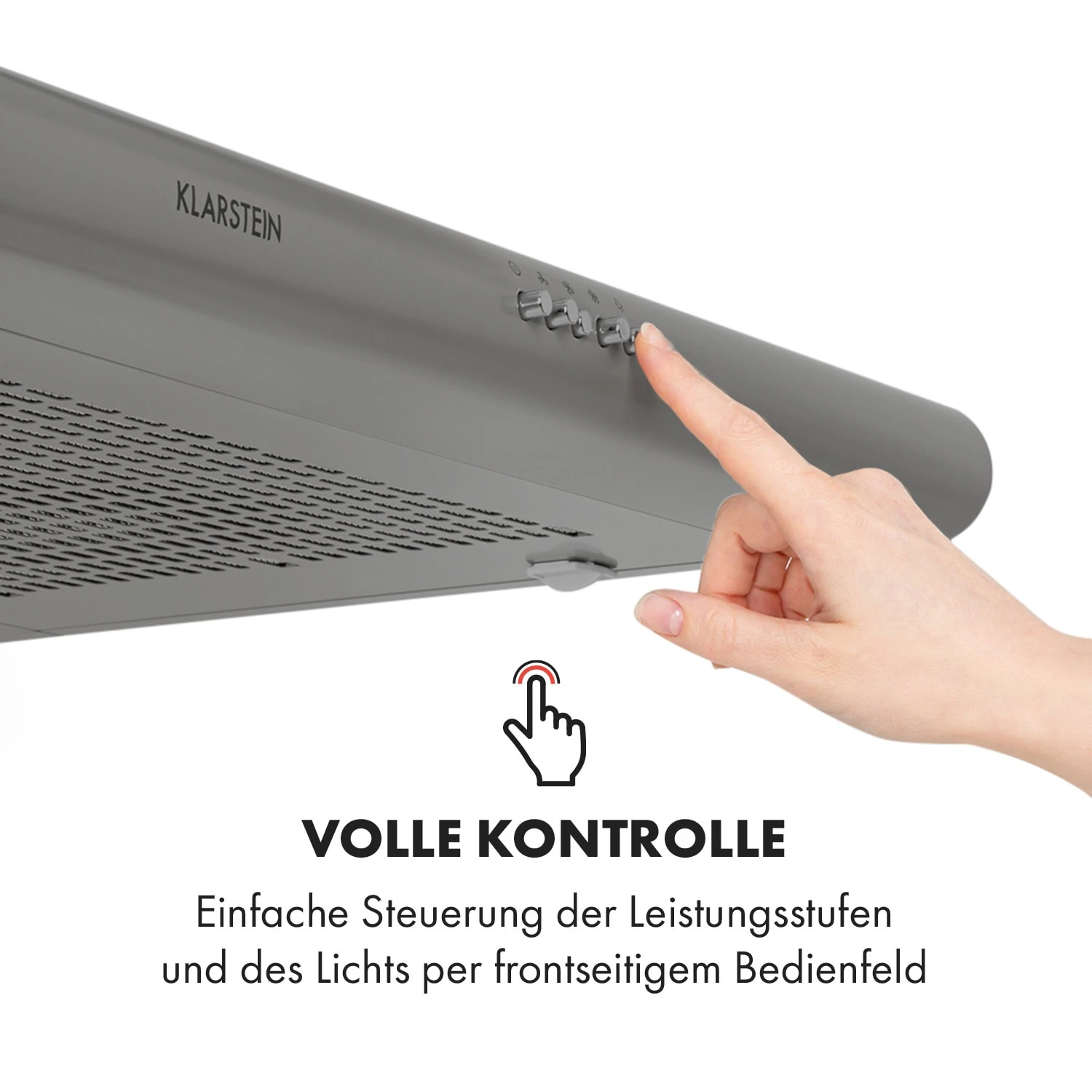 Capannina Unterbau-Abzugshaube 60cm 166m³/h LED Edelstahl – Bild 5