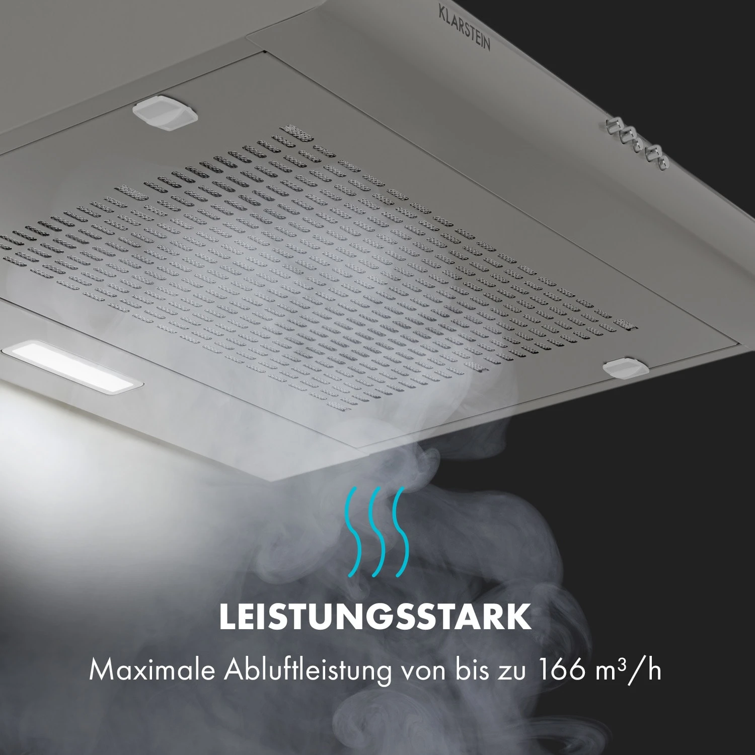 Capannina Unterbau-Abzugshaube 60cm 166m³/h LED Edelstahl – Bild 6
