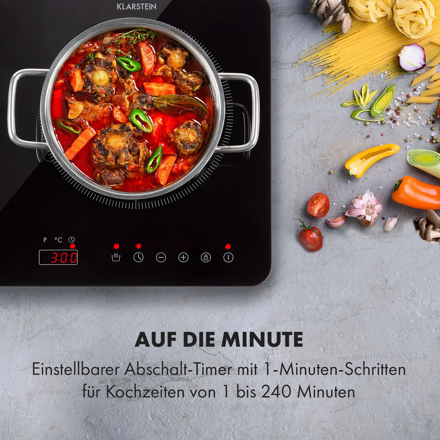 Cookio Kochfeld Induktion Freistehend 3500 W Bis 240 °C Glaskeramik – Bild 7