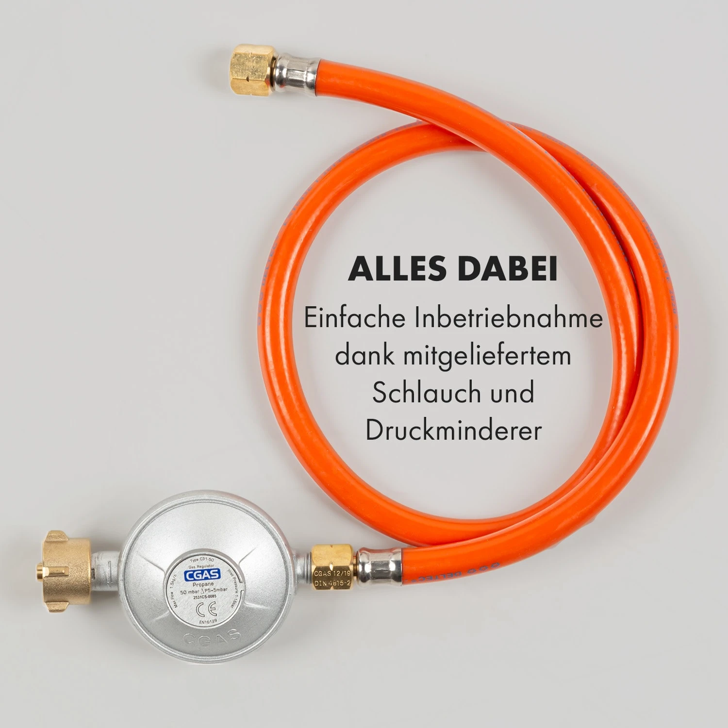 Goldflame 4 Gaskochfeld 4-flammig Messing-Brenner Glaskeramik Schwarz – Bild 9