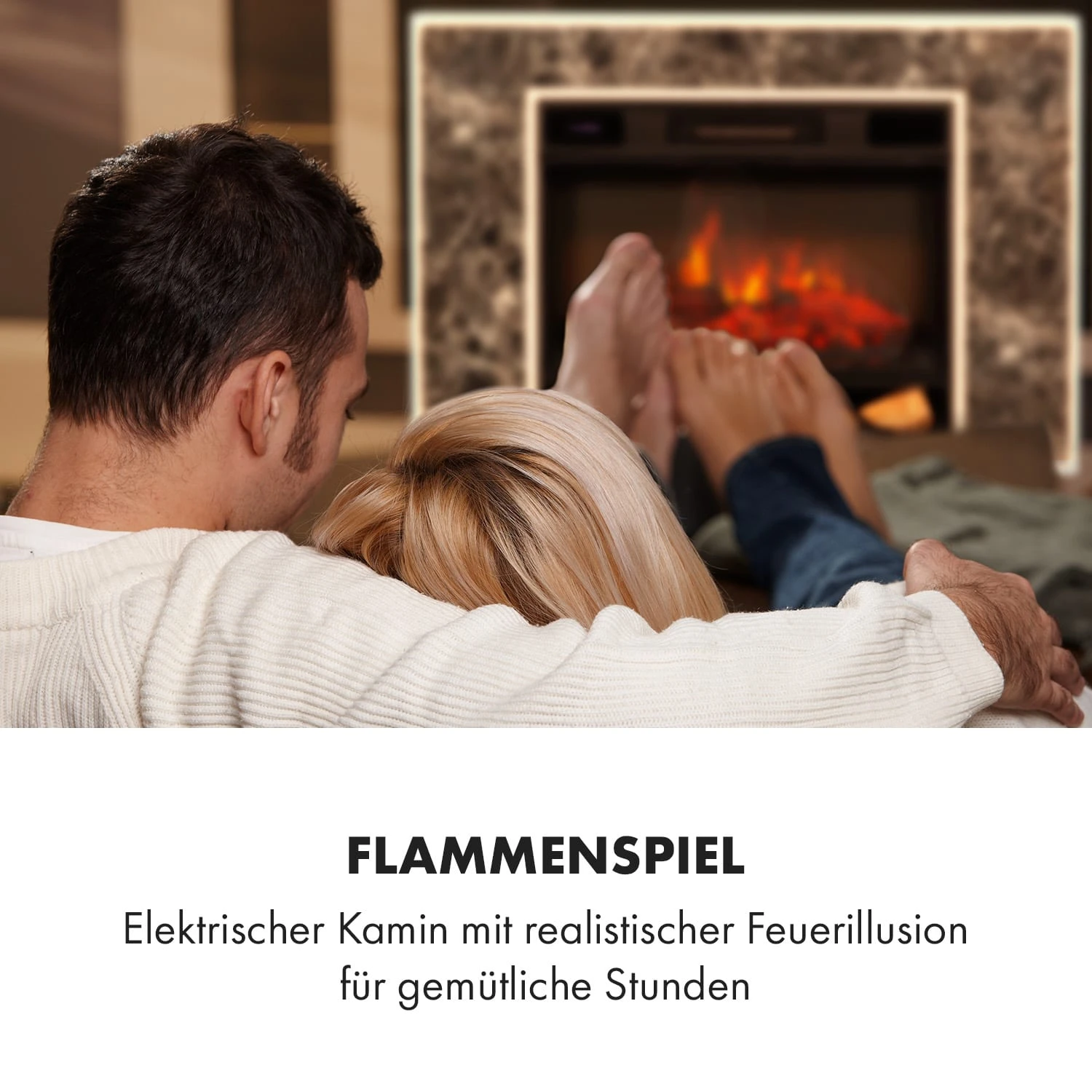 Vulsini Nightfall Elektrokamin 1900 W LED-Technik Fernbedienung – Bild 9