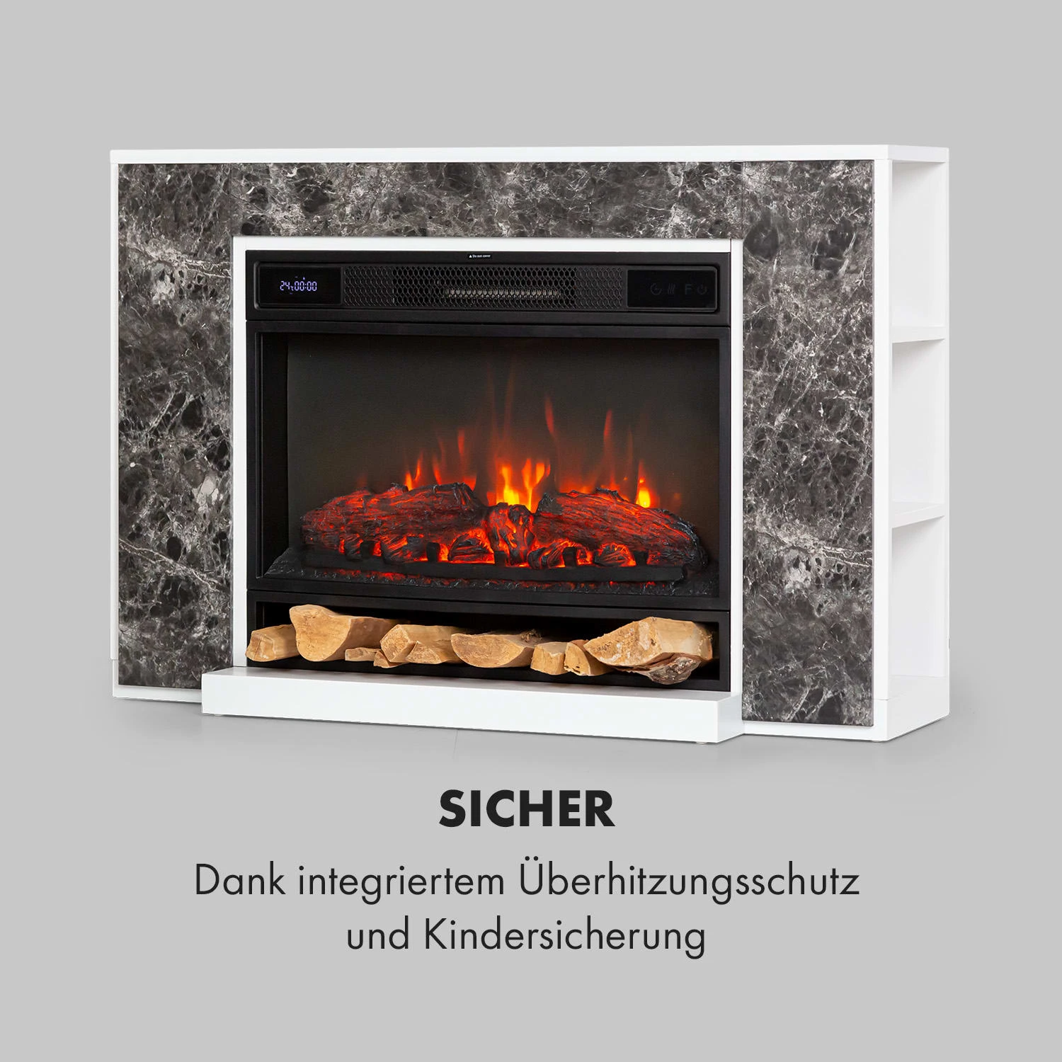 Vulsini Nightfall Elektrokamin 1900 W LED-Technik Fernbedienung – Bild 10