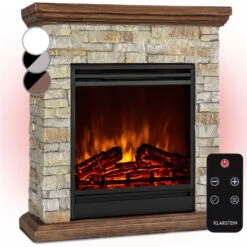 Etna Elektrokamin 1800W Wochentimer Fernbedienung LED