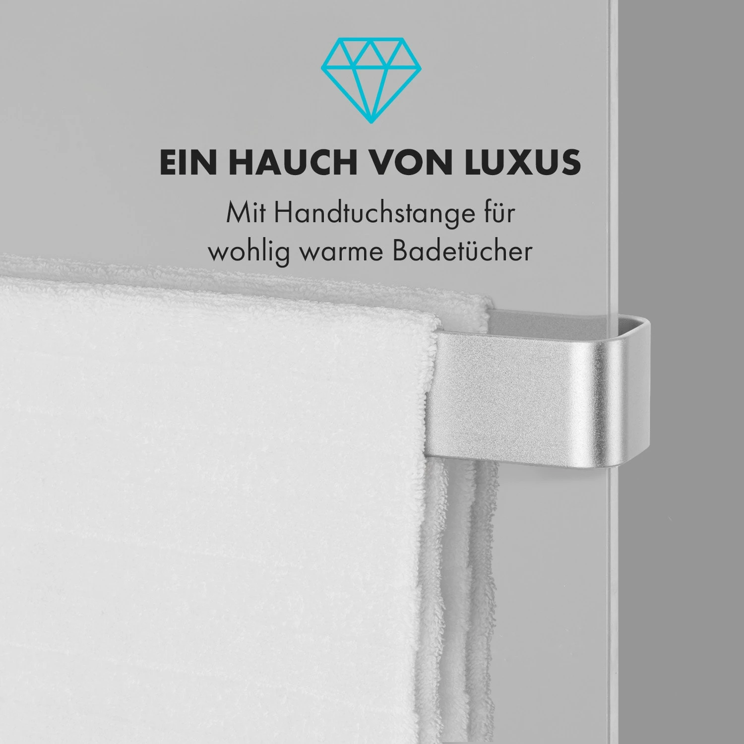 Hot Spot Crystal Reflect Smart Infrarotheizung 850W App Timer Spiegel – Bild 5