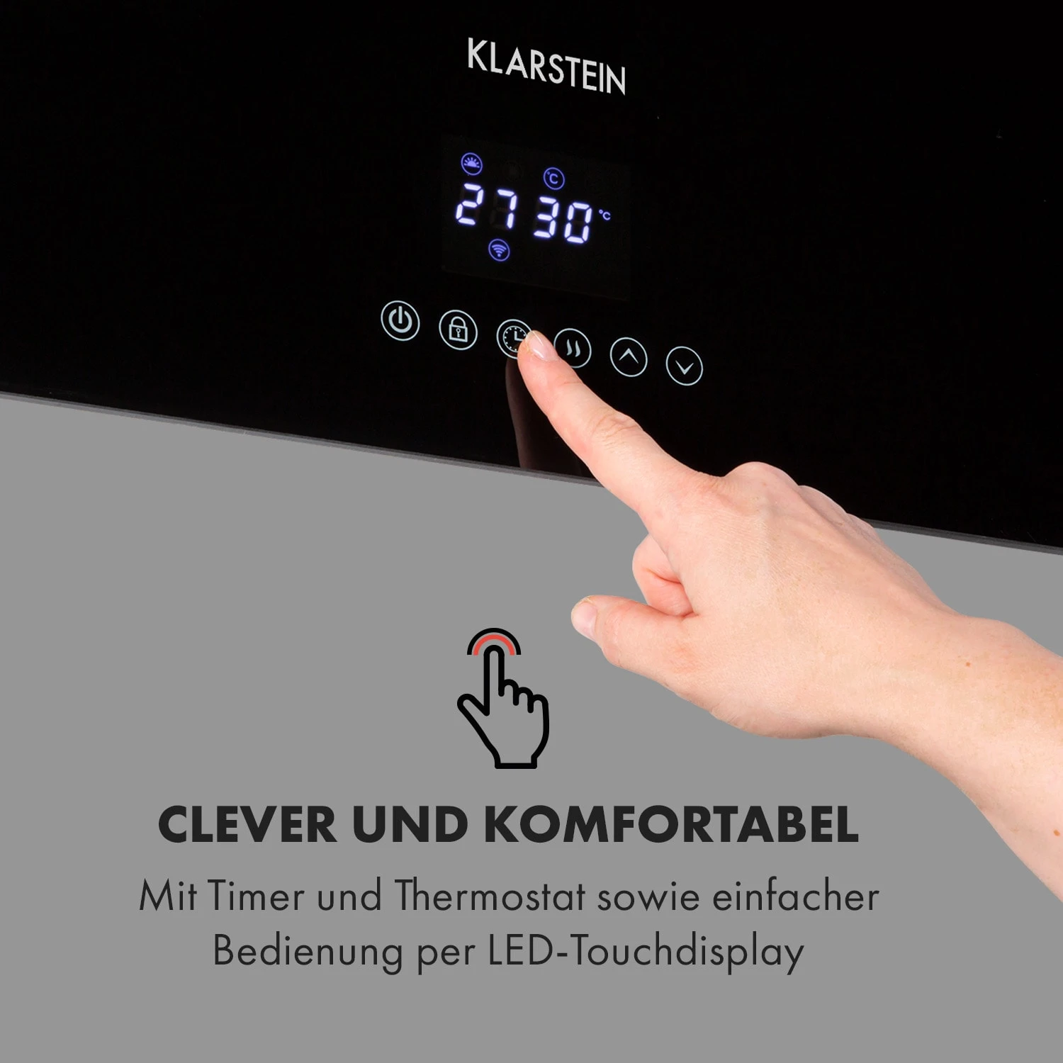 Hot Spot Crystal Reflect Smart Infrarotheizung 850W App Timer Spiegel – Bild 7