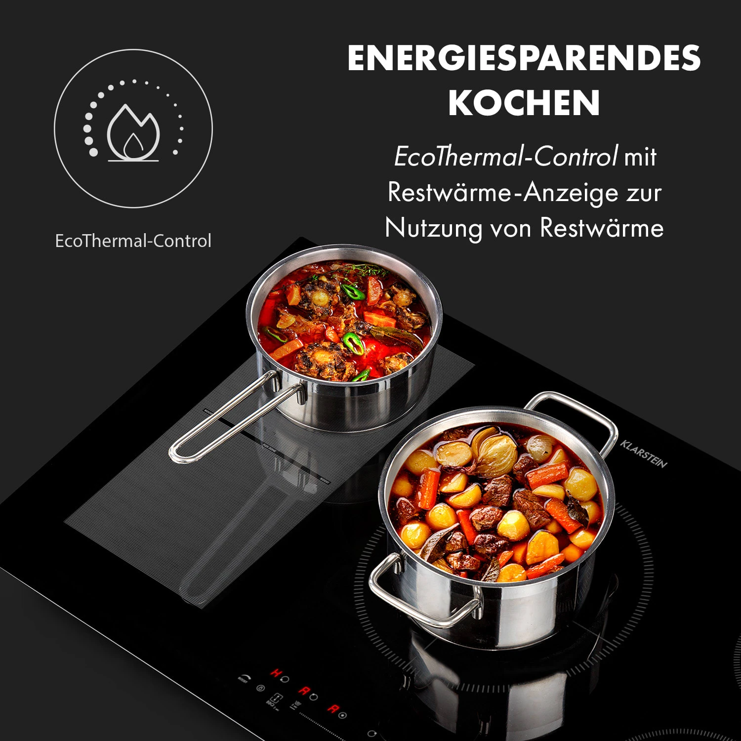 Delicatessa 90 Hybrid Einbaukochfeld Induktion 5 Zonen 7400W – Bild 6