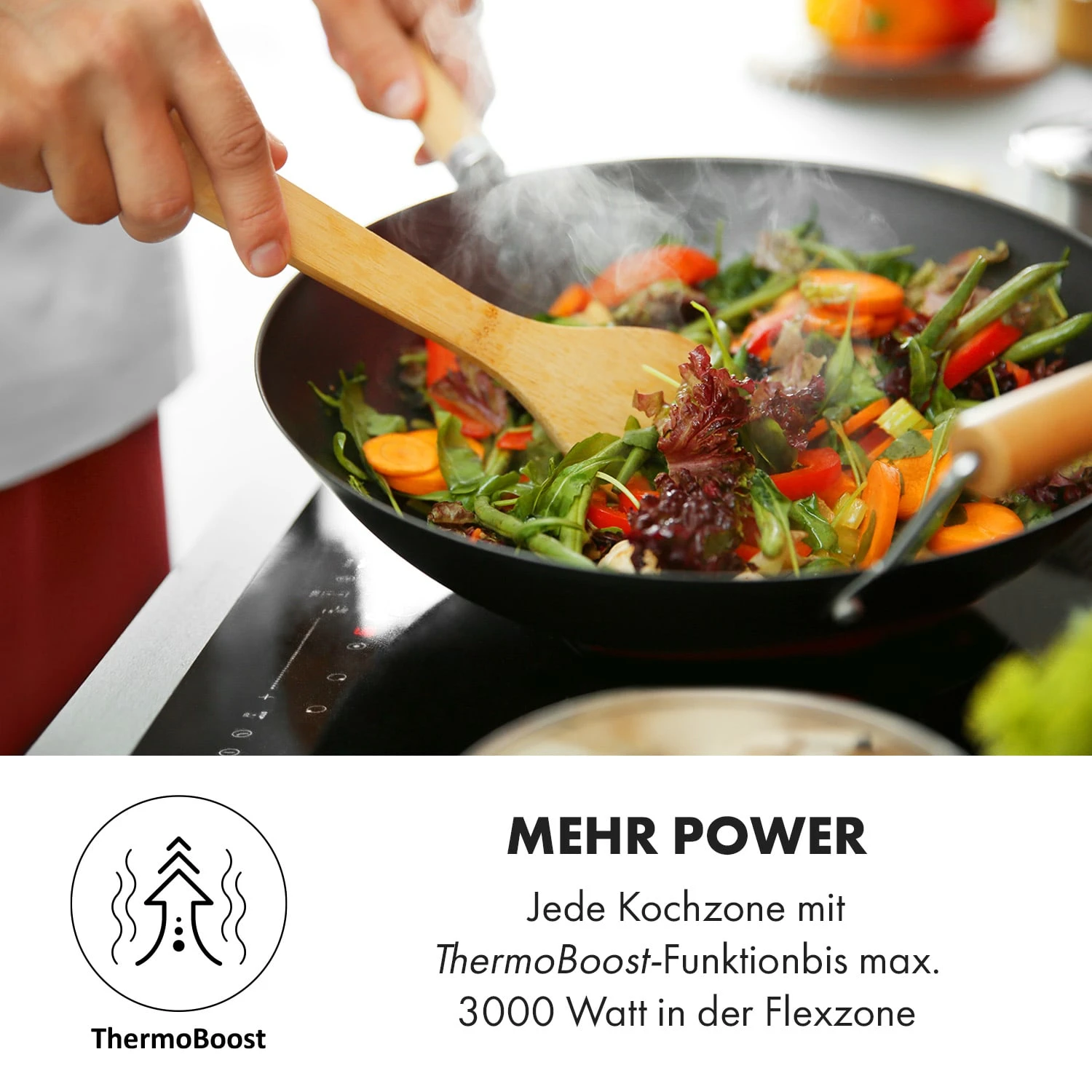 Delicatessa 90 Hybrid Einbaukochfeld Induktion 5 Zonen 7400W – Bild 7